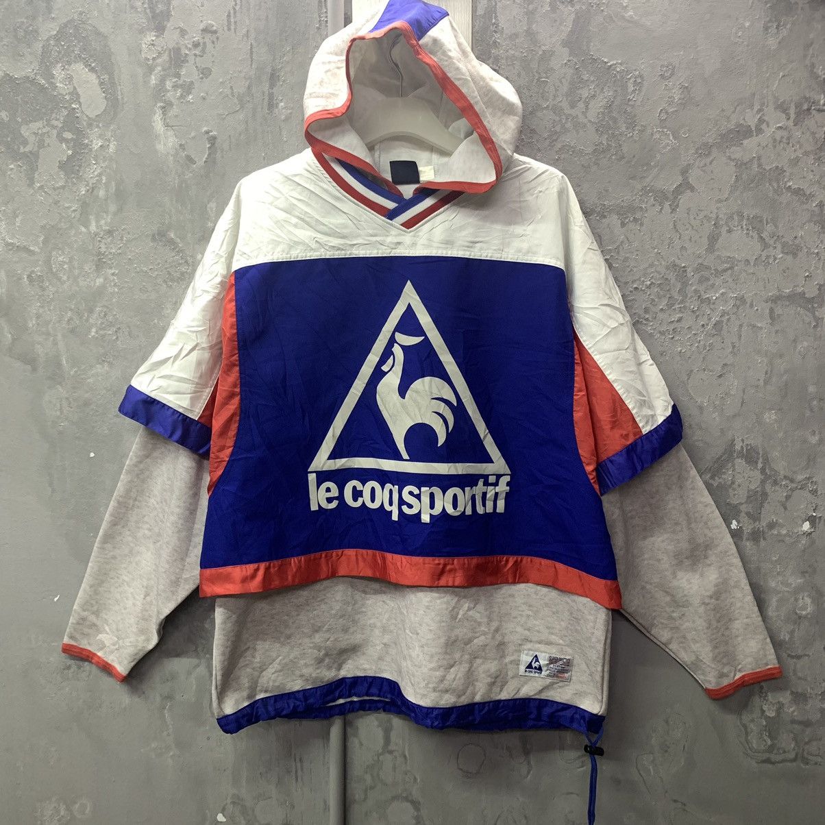 Le Coq Sportif Vintage 90s Le Coq Sportif Big logo Hoodie Sweatshirt Size US L / EU 52-54 / 3 - 3 Thumbnail
