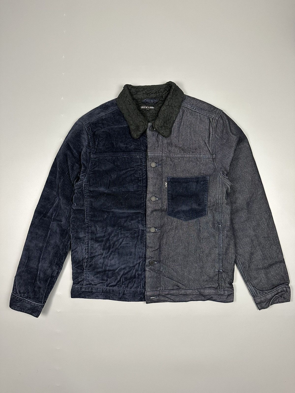 Levi's Rare Levi’s Line 8 Quilted Half Velvet Wool Jacket Size US M / EU 48-50 / 2 - 1 Thumbnail