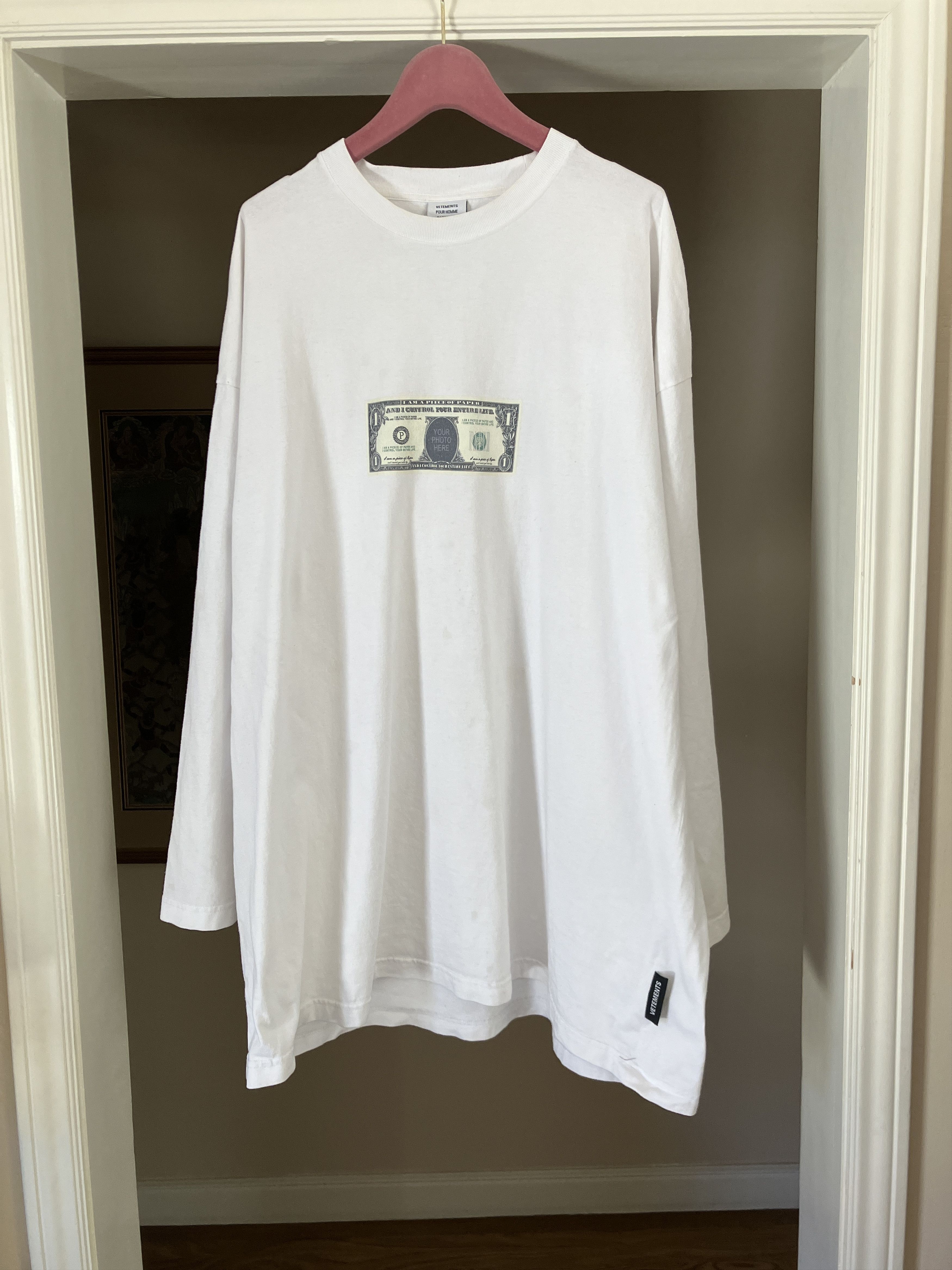 Vetements SS20 Dollar Oversized Longsleeve Tee Size US S / EU 44-46 / 1 - 1 Thumbnail
