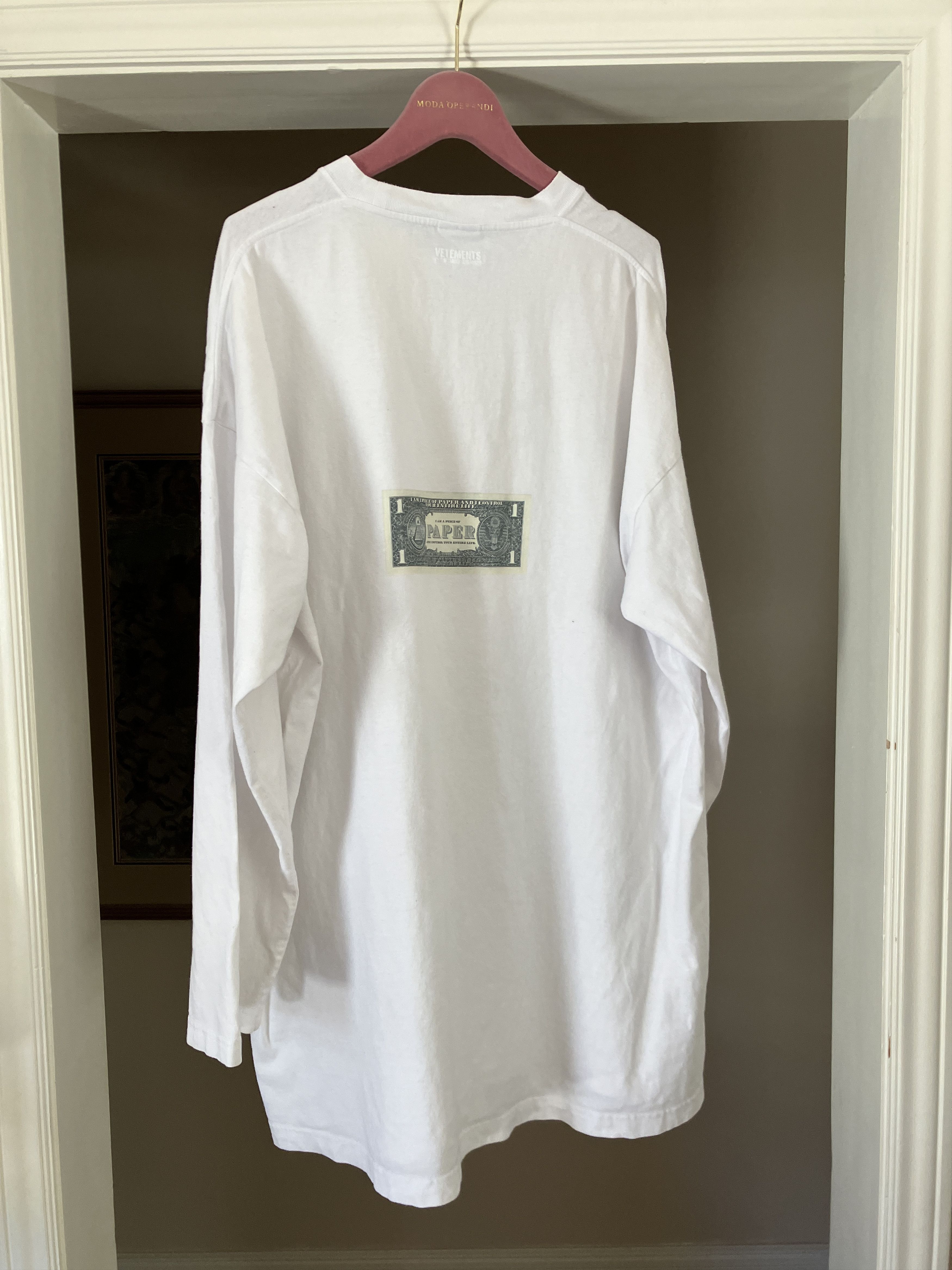 Vetements SS20 Dollar Oversized Longsleeve Tee Size US S / EU 44-46 / 1 - 5 Thumbnail