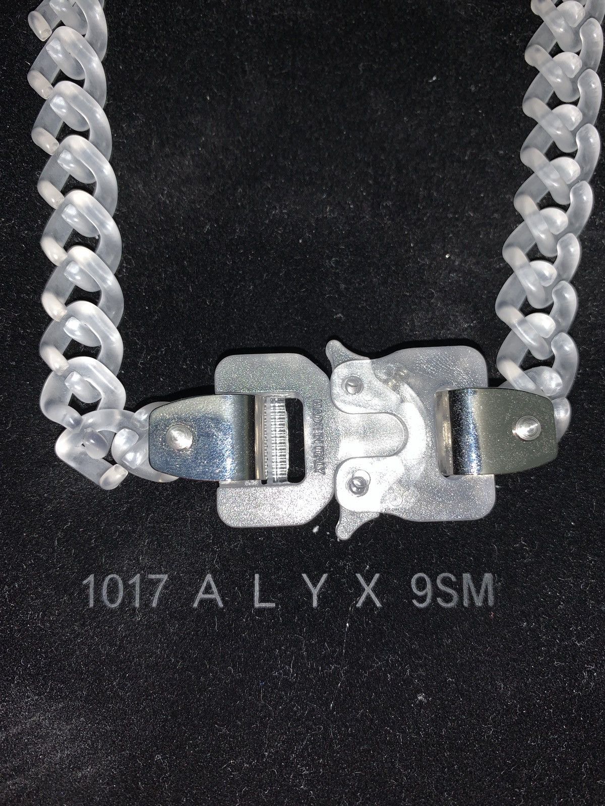 1017 ALYX 9SM Alyx Transparent Chain Necklace Size ONE SIZE - 2 Thumbnail