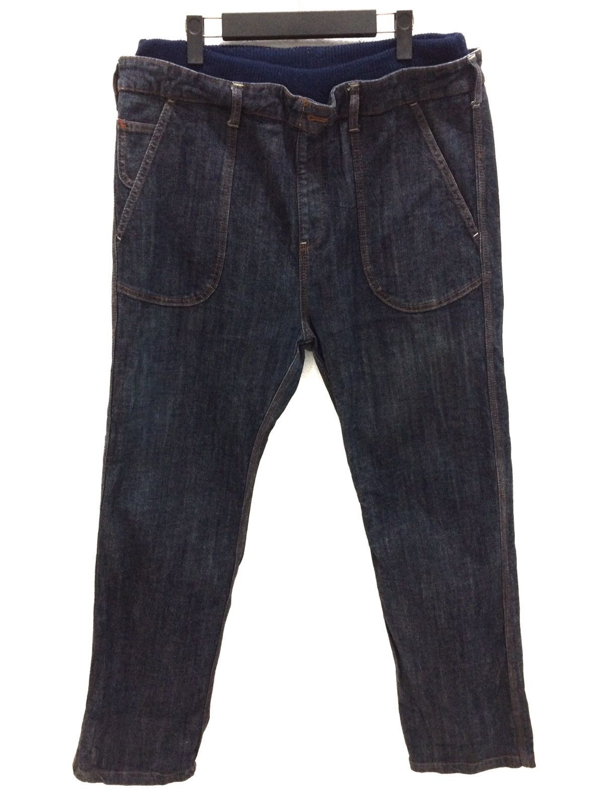 GRN JapaneseBrandGRNTOKYO Japan Double Waist Trousers Denim Pant Size US 34 / EU 50 - 1 Thumbnail