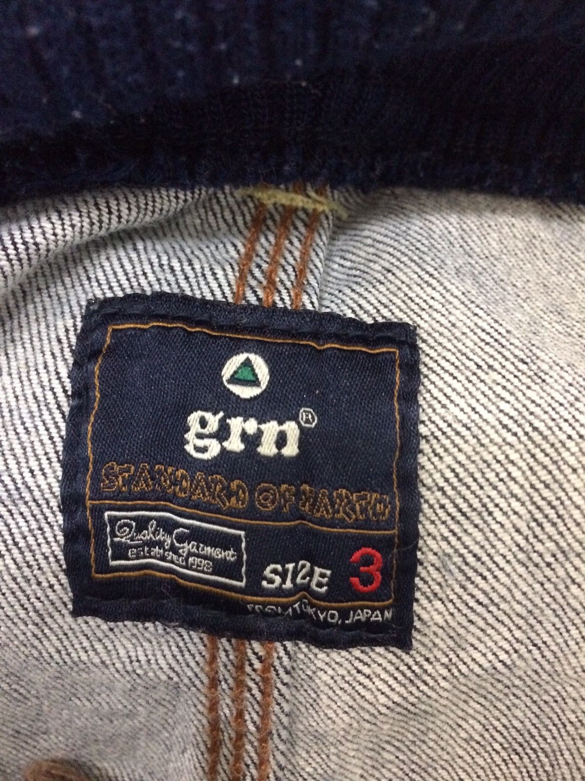 GRN JapaneseBrandGRNTOKYO Japan Double Waist Trousers Denim Pant Size US 34 / EU 50 - 7 Thumbnail