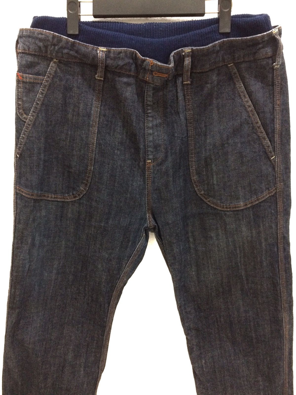 GRN JapaneseBrandGRNTOKYO Japan Double Waist Trousers Denim Pant Size US 34 / EU 50 - 2 Thumbnail