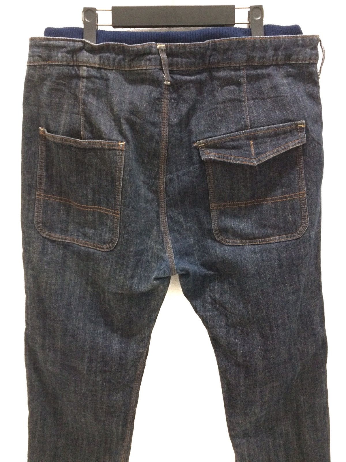 GRN JapaneseBrandGRNTOKYO Japan Double Waist Trousers Denim Pant Size US 34 / EU 50 - 6 Thumbnail