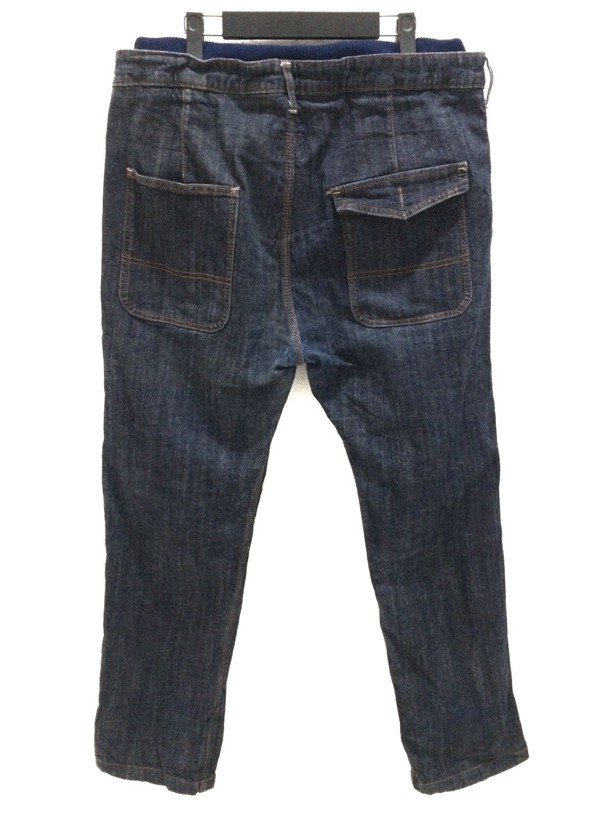 GRN JapaneseBrandGRNTOKYO Japan Double Waist Trousers Denim Pant Size US 34 / EU 50 - 5 Thumbnail
