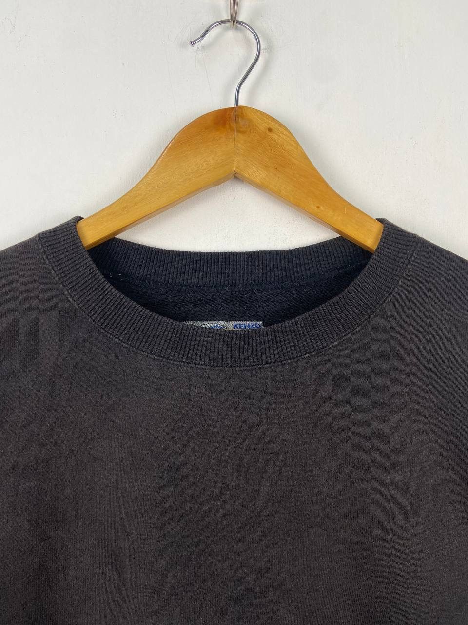 Kenzo × Vintage Vintage Kenzo Jeans Sweatshirt Sweater Faded Black Size M / US 6-8 / IT 42-44 - 3 Thumbnail