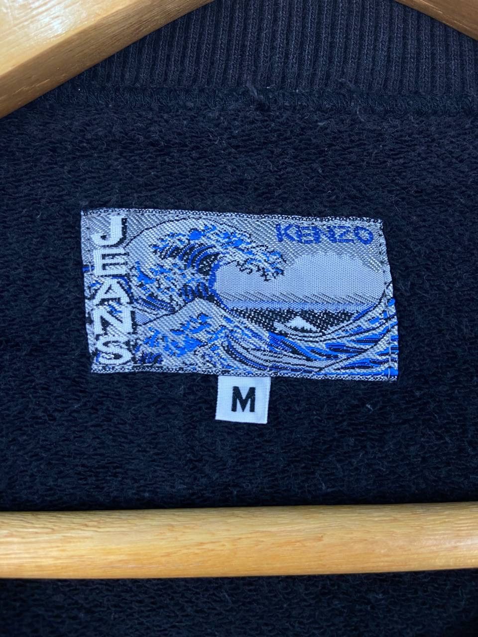 Kenzo × Vintage Vintage Kenzo Jeans Sweatshirt Sweater Faded Black Size M / US 6-8 / IT 42-44 - 4 Thumbnail