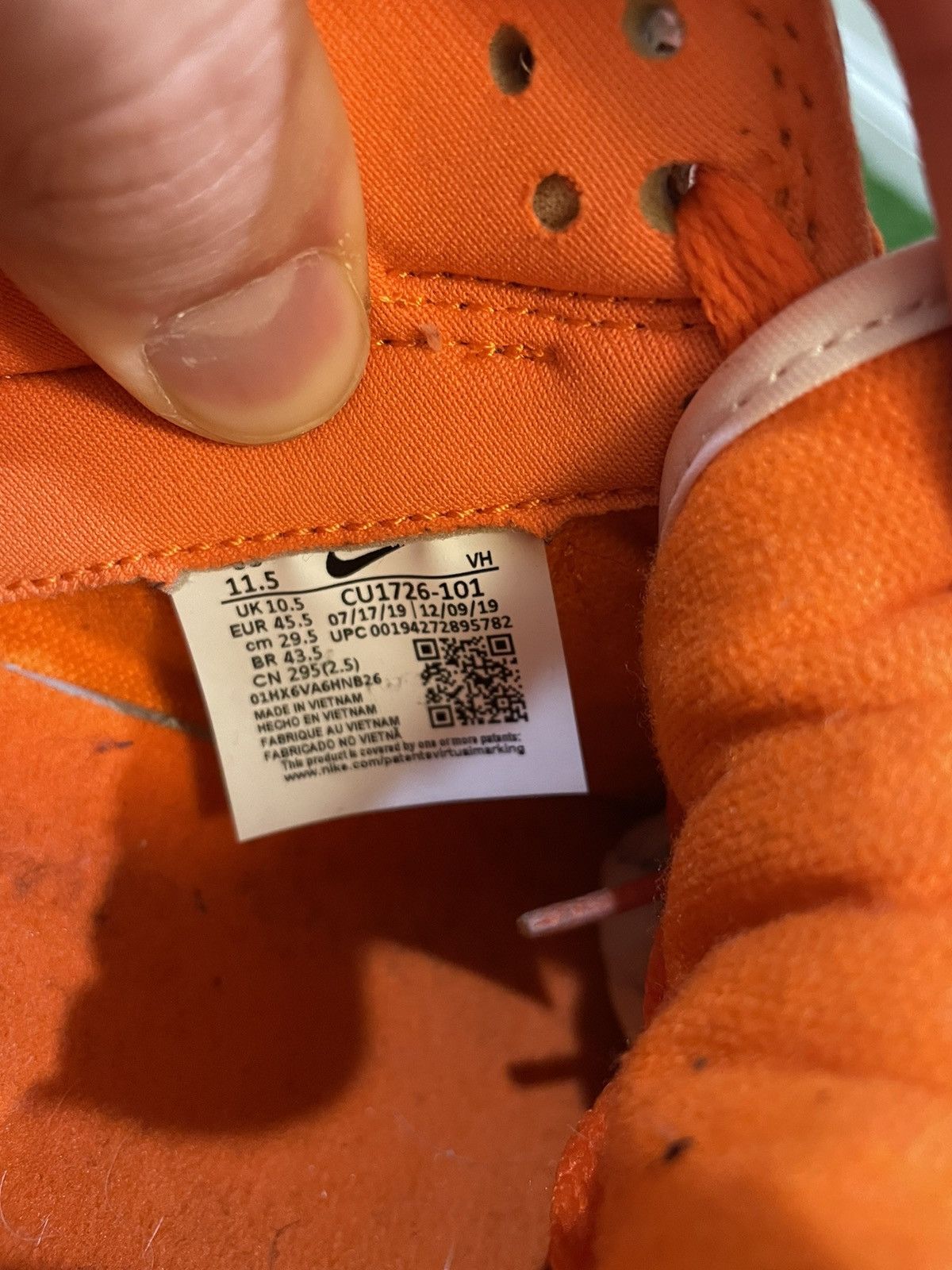 Nike Nike dunk low Syracuse Size US 11.5 / EU 44-45 - 6 Thumbnail