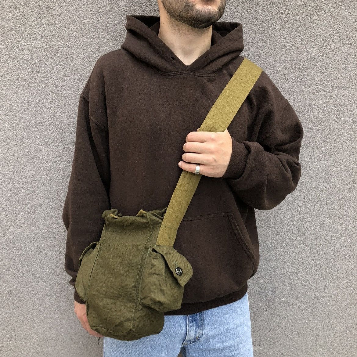 Other 1980s Vintage USSR Soviet Lightweight Canvas Utility Bag Size ONE SIZE - 1 Thumbnail