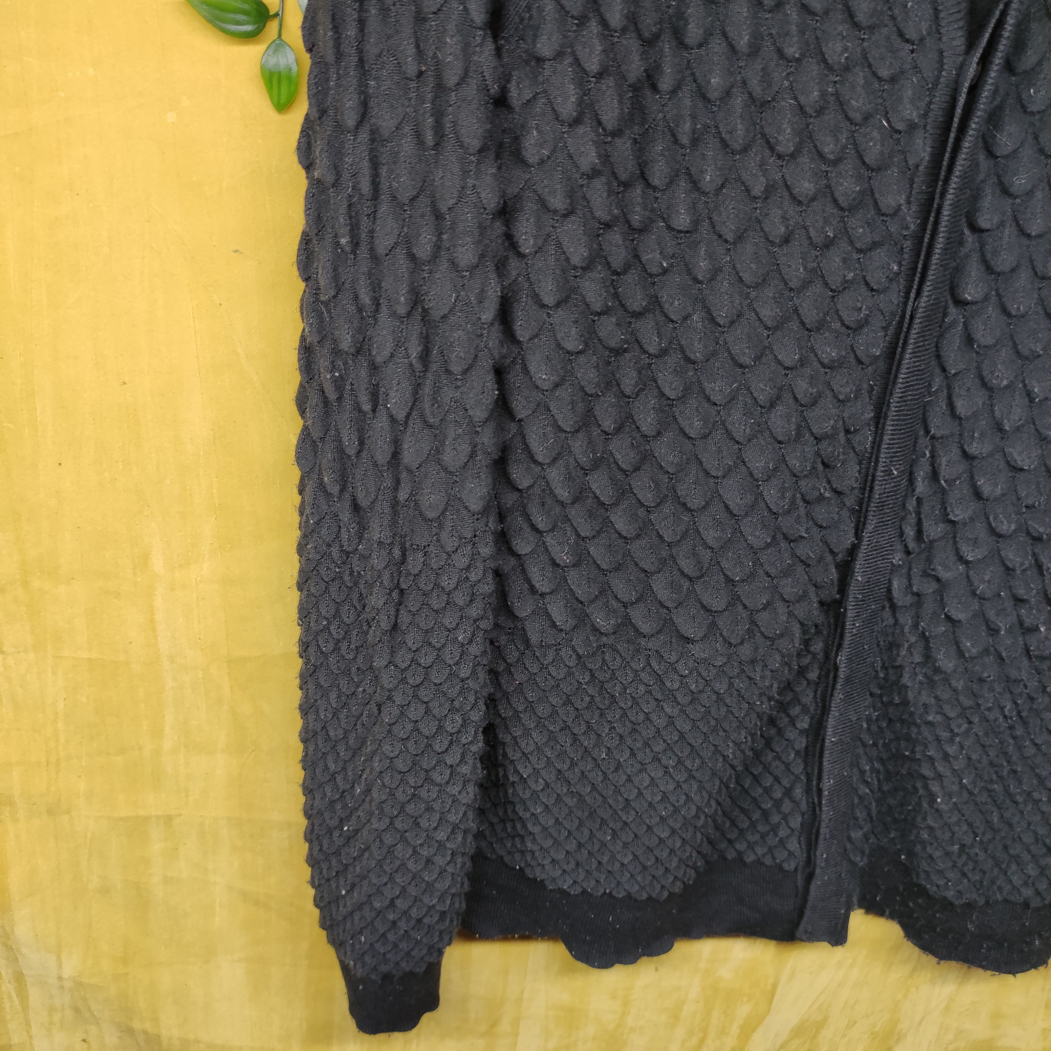 Lad Musician a54 Lad Musician Knitwear Black Embossed Cardigan Size US M / EU 48-50 / 2 - 7 Thumbnail