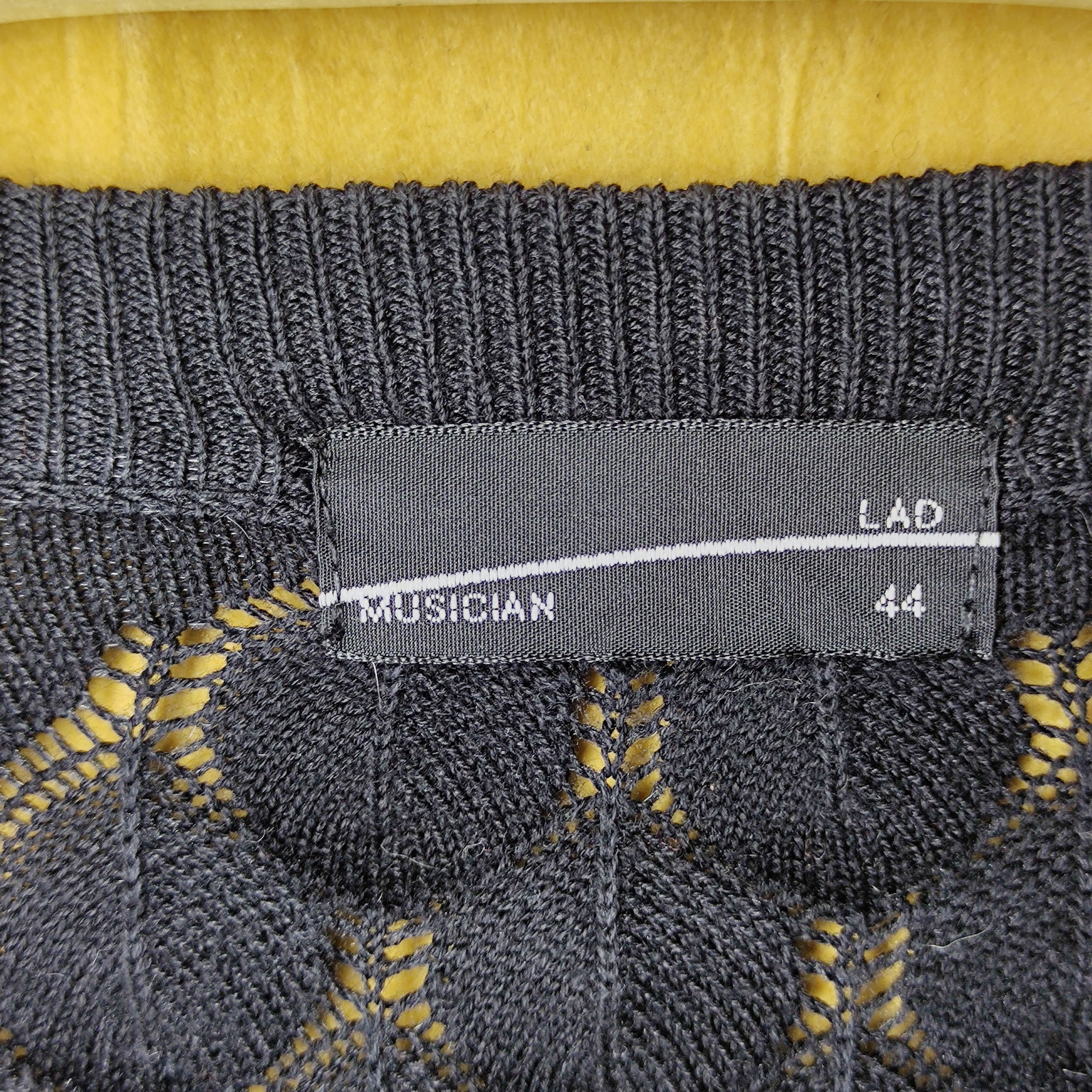 Lad Musician a54 Lad Musician Knitwear Black Embossed Cardigan Size US M / EU 48-50 / 2 - 8 Thumbnail