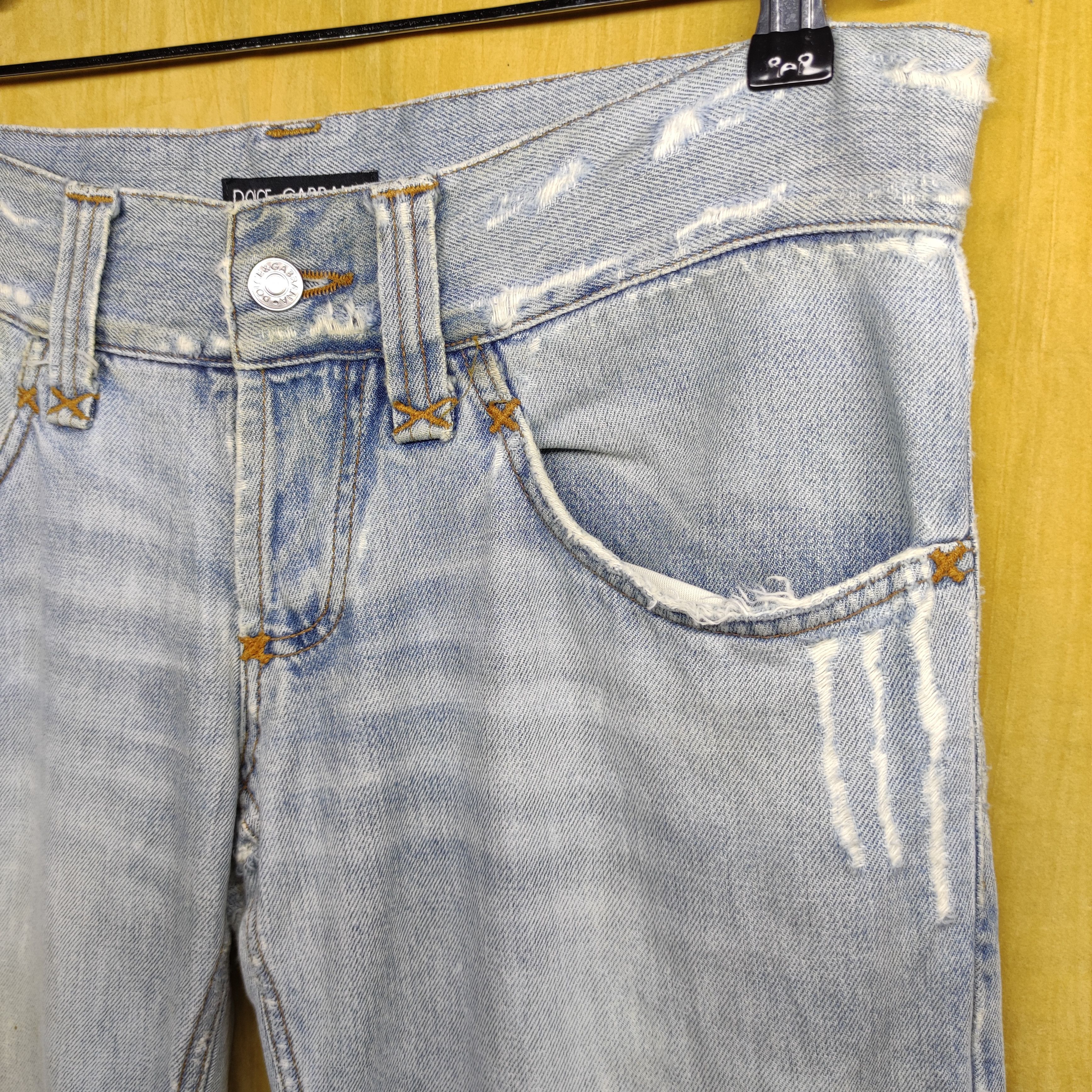 Dolce & Gabbana Dolce & Gabbana Distressed denim pant Size US 34 / EU 50 - 5 Thumbnail