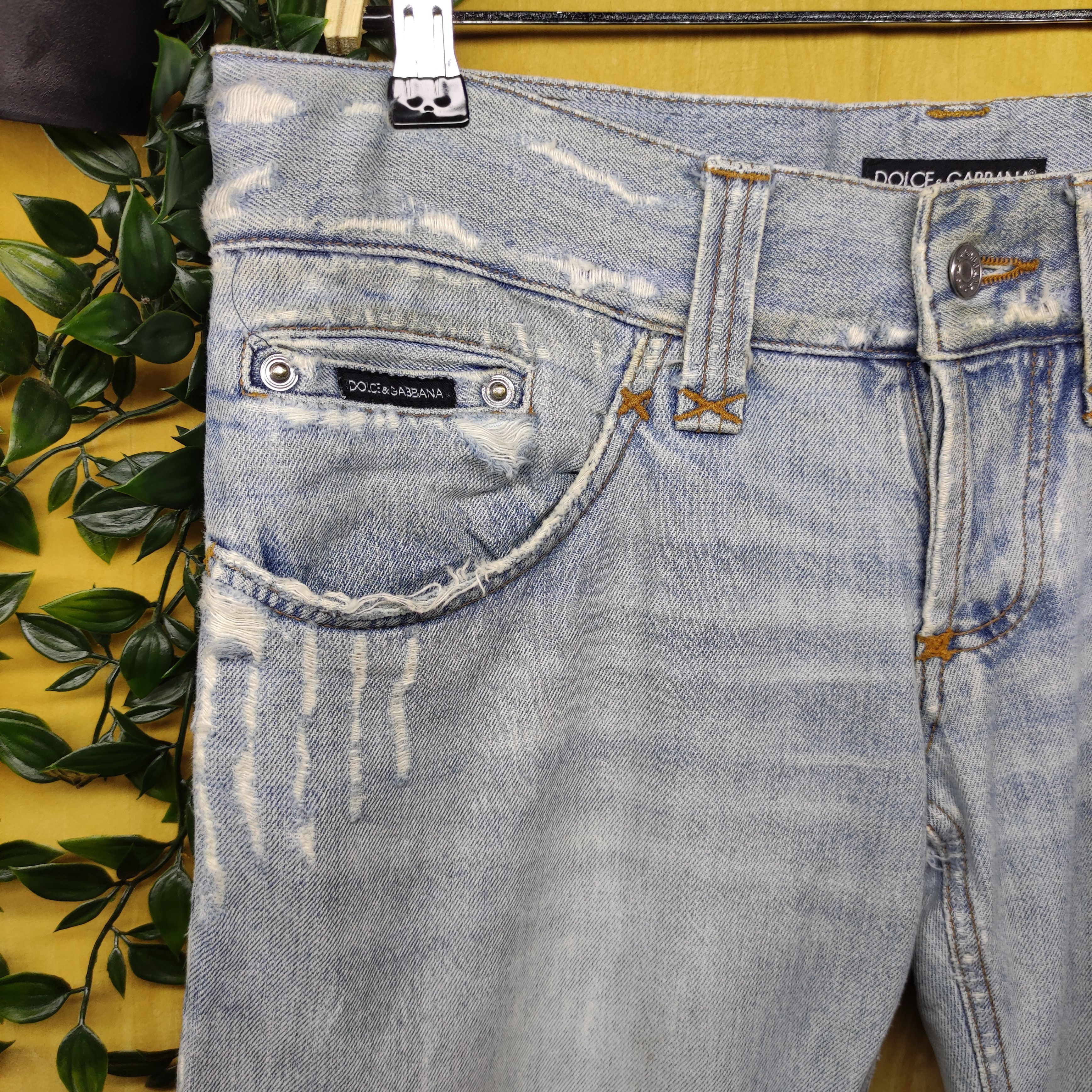 Dolce & Gabbana Dolce & Gabbana Distressed denim pant Size US 34 / EU 50 - 6 Thumbnail