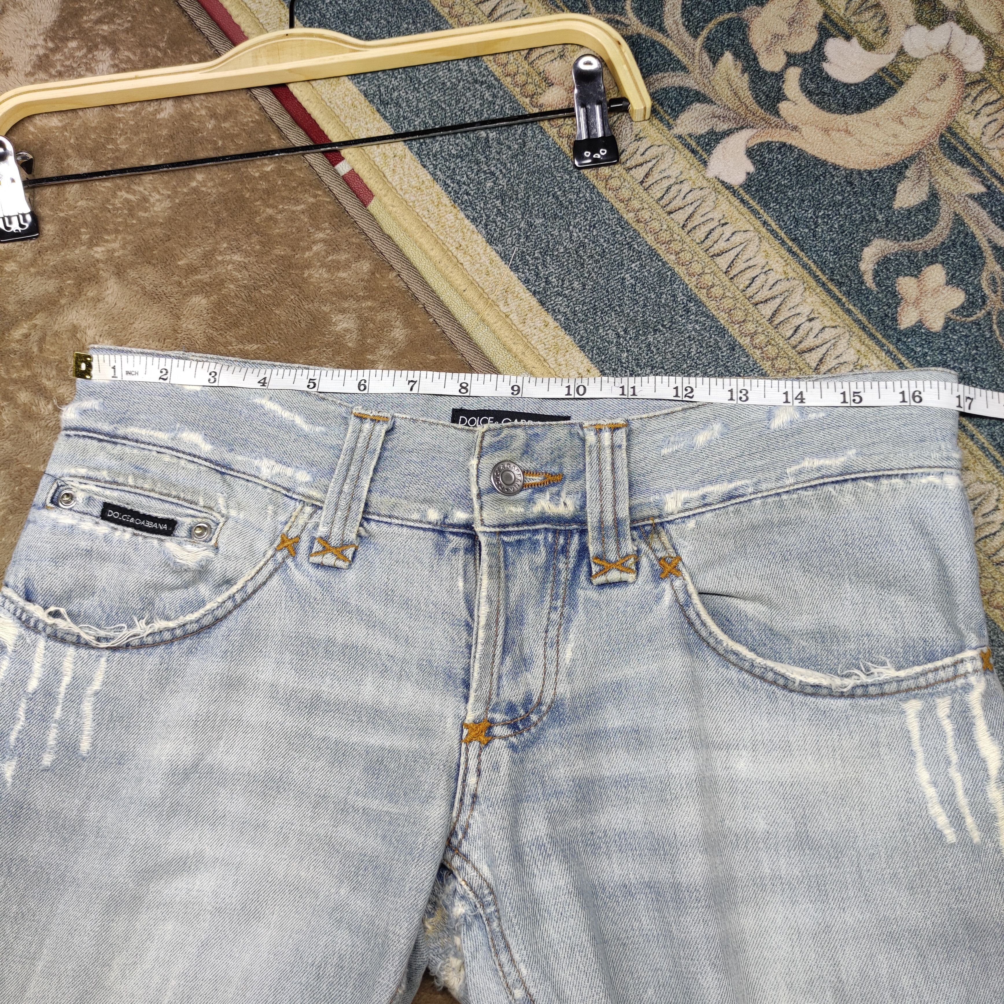Dolce & Gabbana Dolce & Gabbana Distressed denim pant Size US 34 / EU 50 - 19 Thumbnail