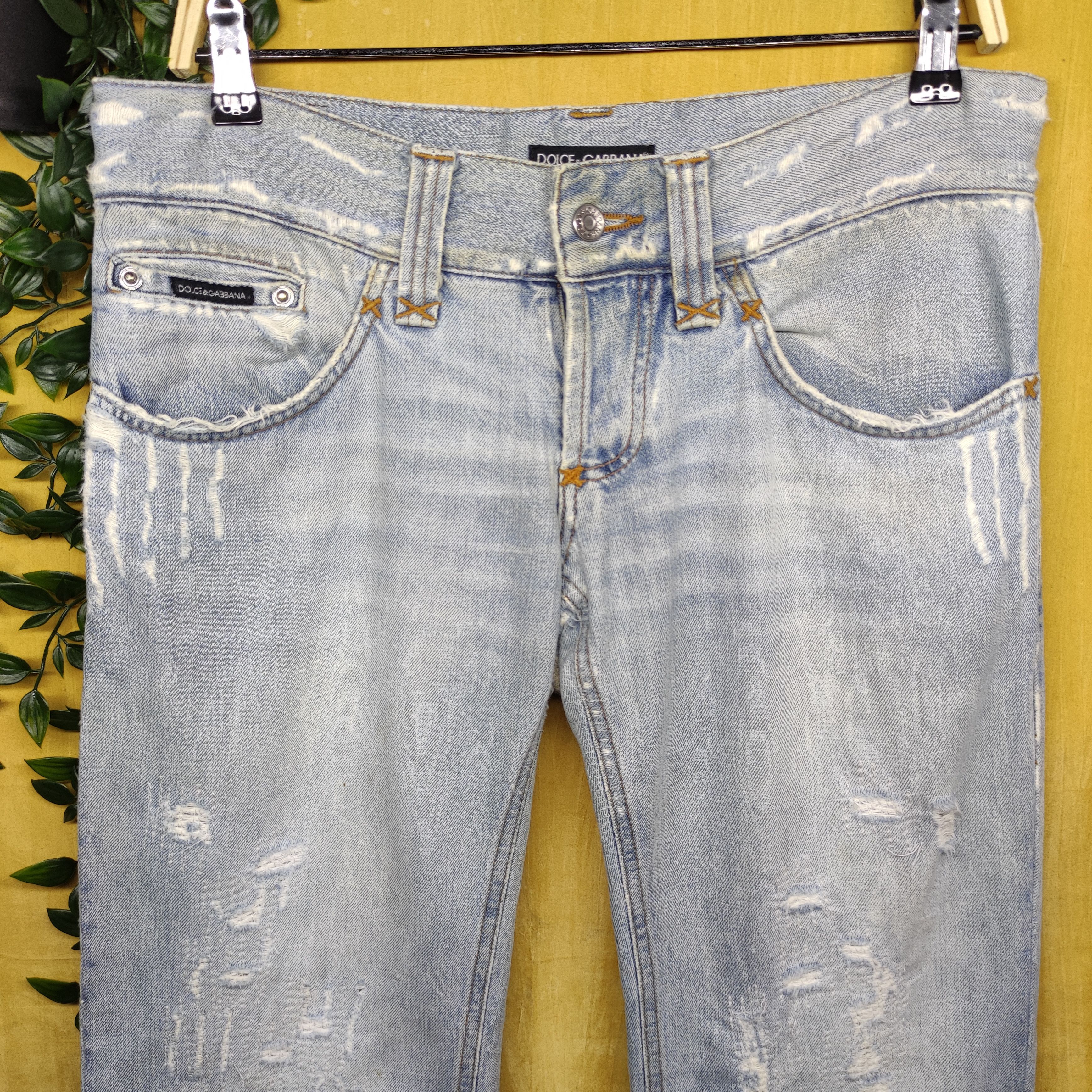 Dolce & Gabbana Dolce & Gabbana Distressed denim pant Size US 34 / EU 50 - 9 Thumbnail