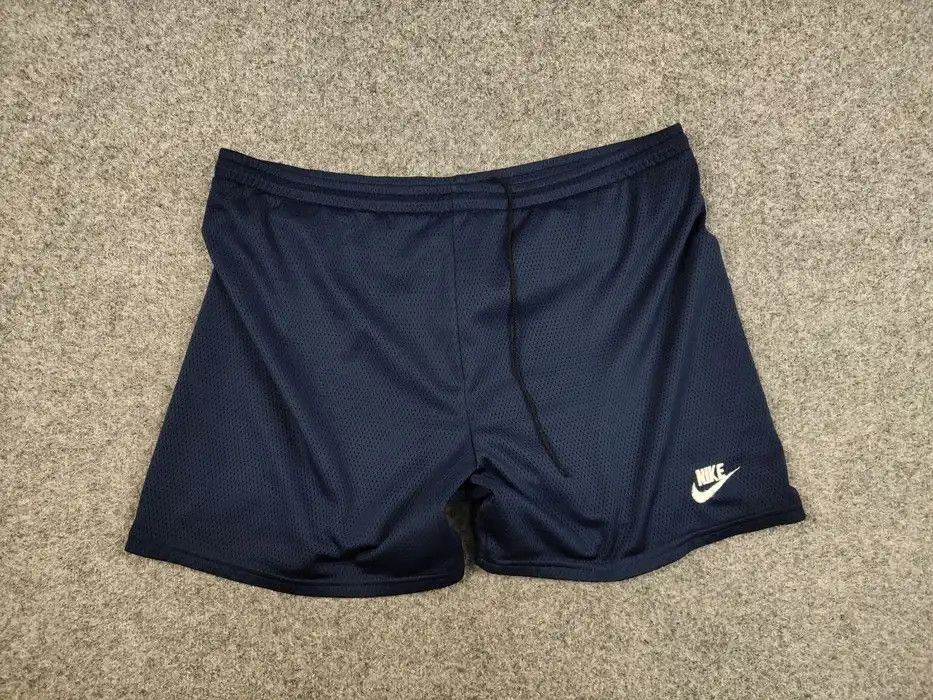 Nike 🌌Vintage Nike Shorts Blue Logo swoosh casual Y2K Streetwear Size US 36 / EU 52 - 5 Thumbnail