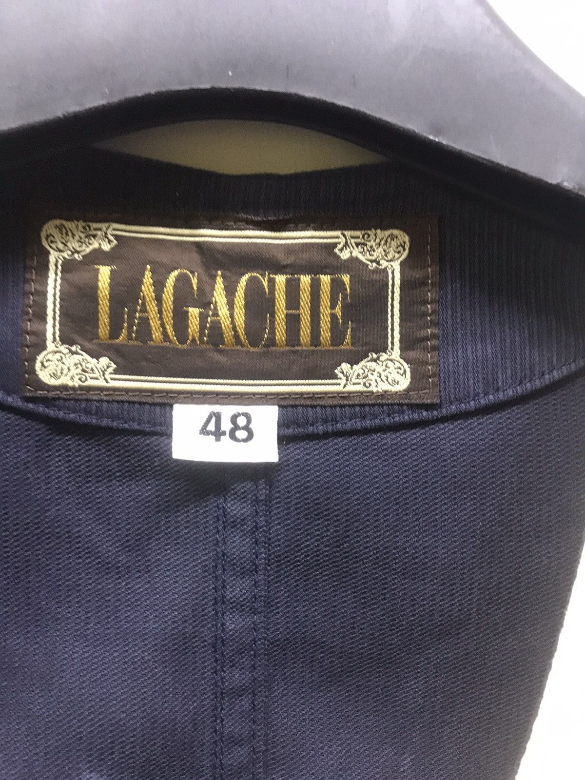 Japanese Brand Lagache Big Logo Vest Jacket Size US L / EU 52-54 / 3 - 4 Thumbnail