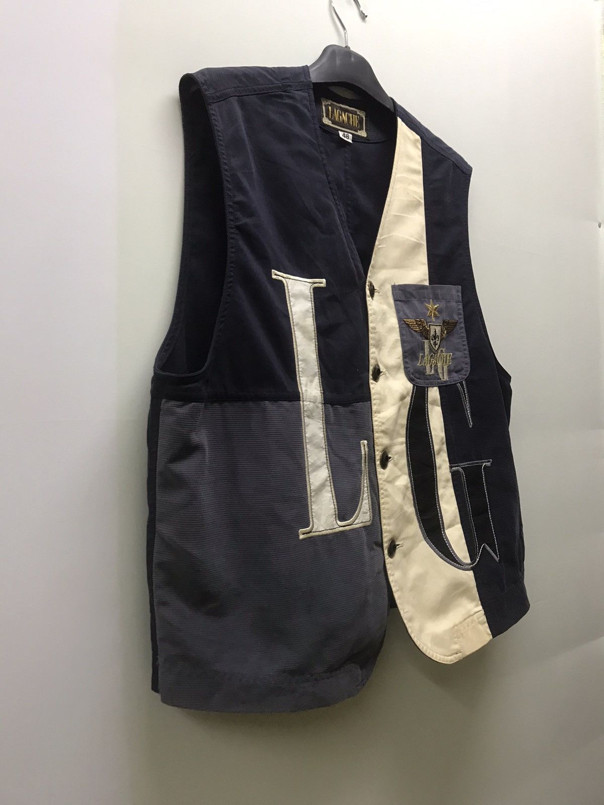 Japanese Brand Lagache Big Logo Vest Jacket Size US L / EU 52-54 / 3 - 2 Thumbnail