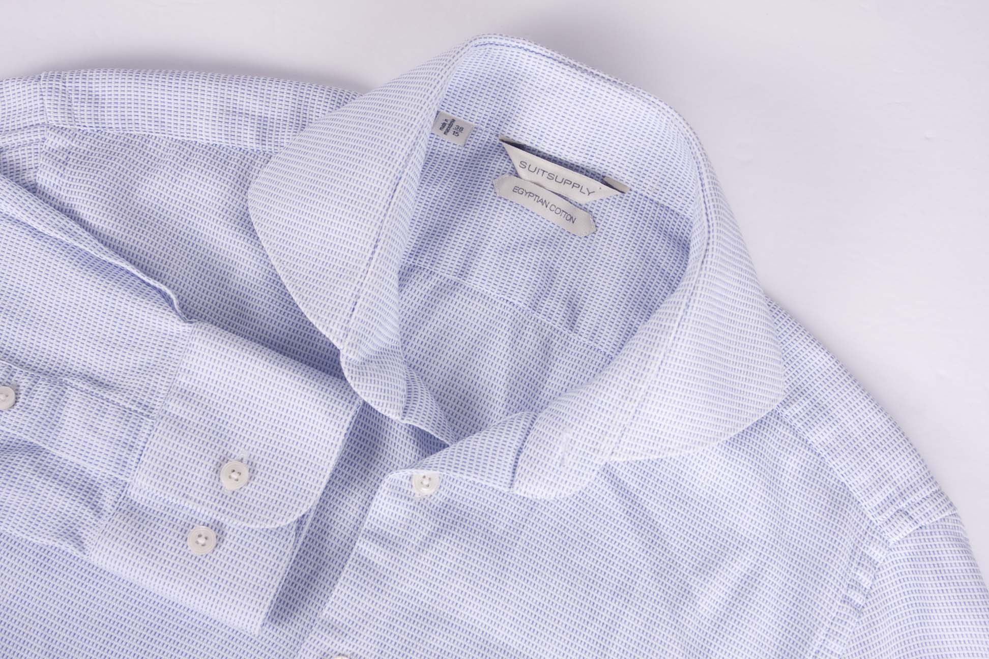 Suitsupply Suitsupply Shirt Pale Blue Size 15/38 Size 38R - 5 Thumbnail