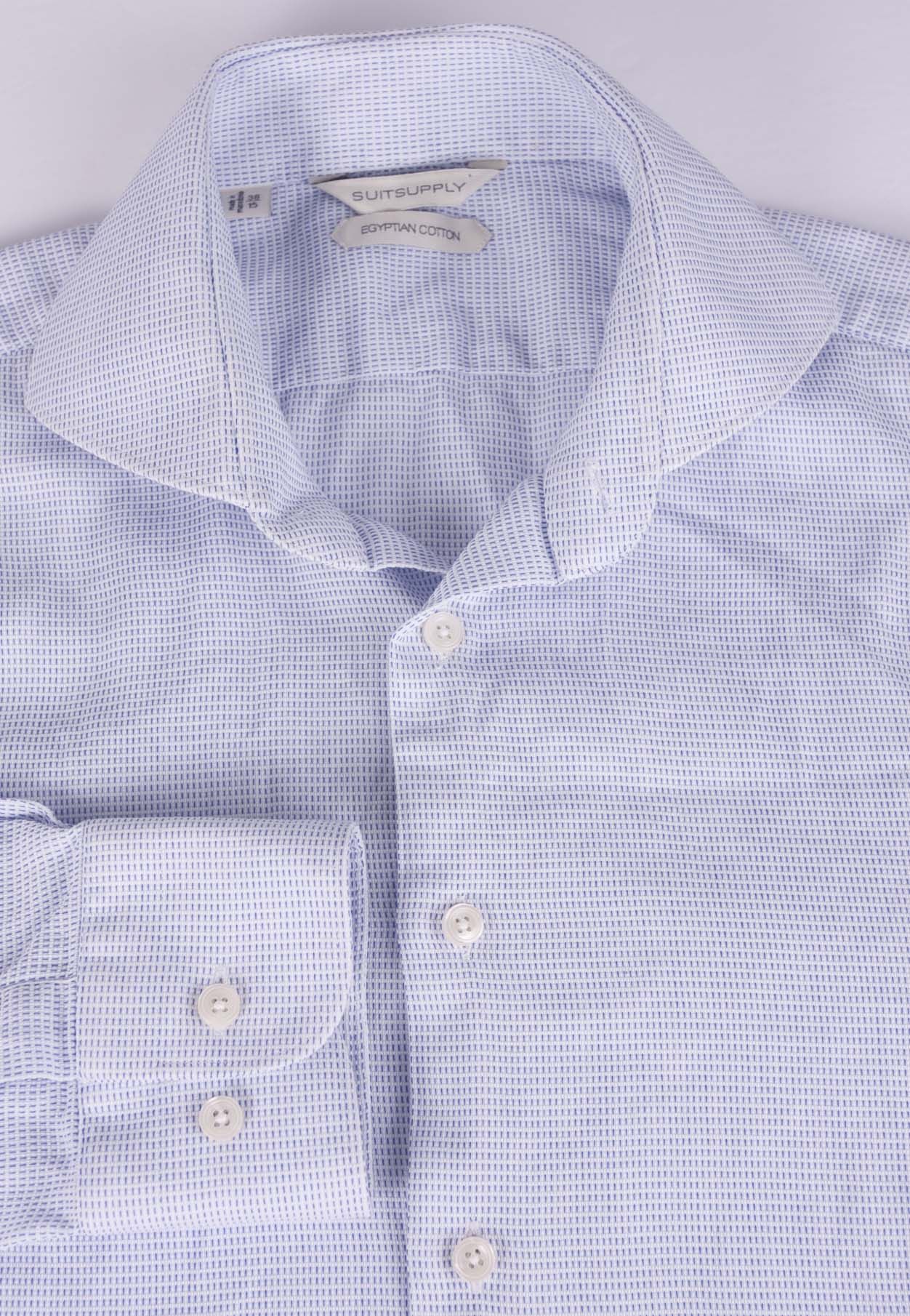 Suitsupply Suitsupply Shirt Pale Blue Size 15/38 Size 38R - 1 Thumbnail