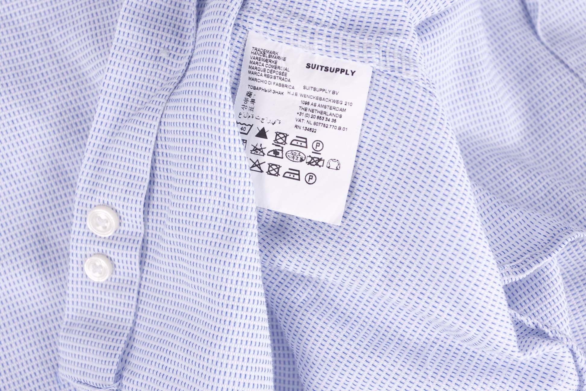 Suitsupply Suitsupply Shirt Pale Blue Size 15/38 Size 38R - 6 Thumbnail