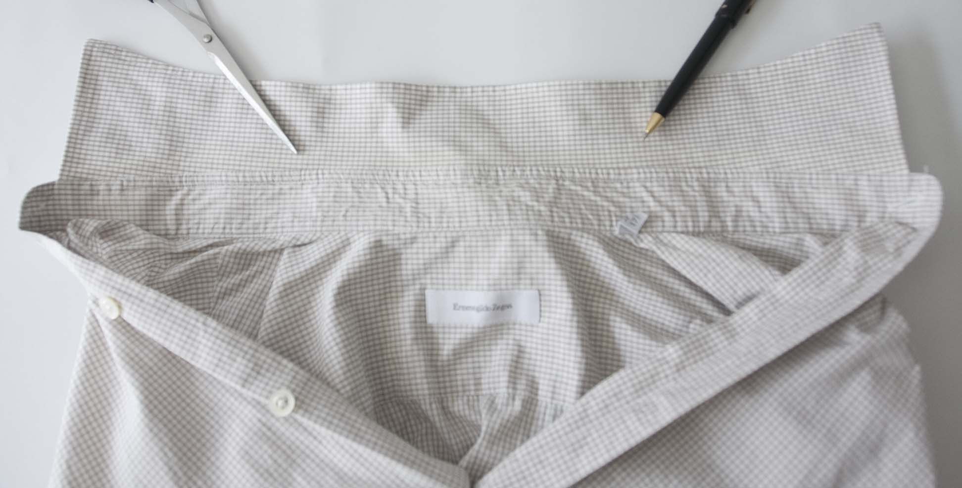 Ermenegildo Zegna Ermenegildo Zegna Shirt Check Size 17.5/44 Size 44R - 5 Thumbnail