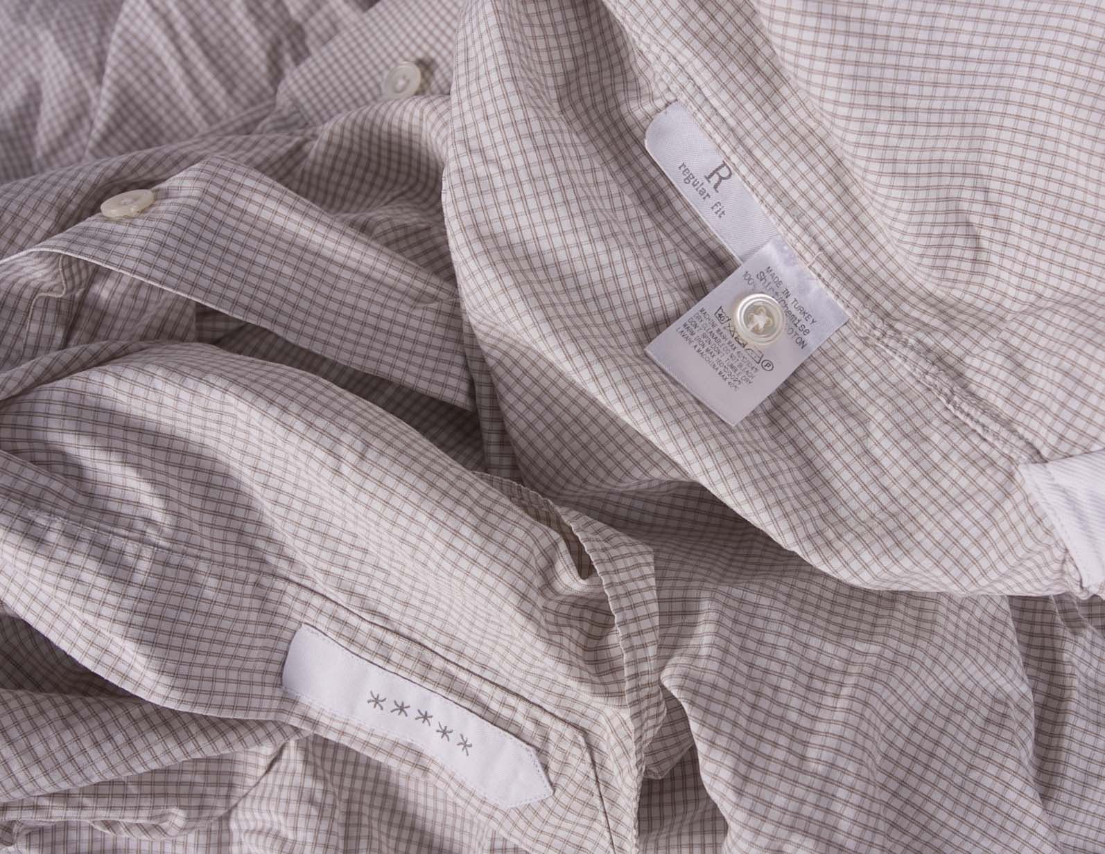 Ermenegildo Zegna Ermenegildo Zegna Shirt Check Size 17.5/44 Size 44R - 2 Thumbnail