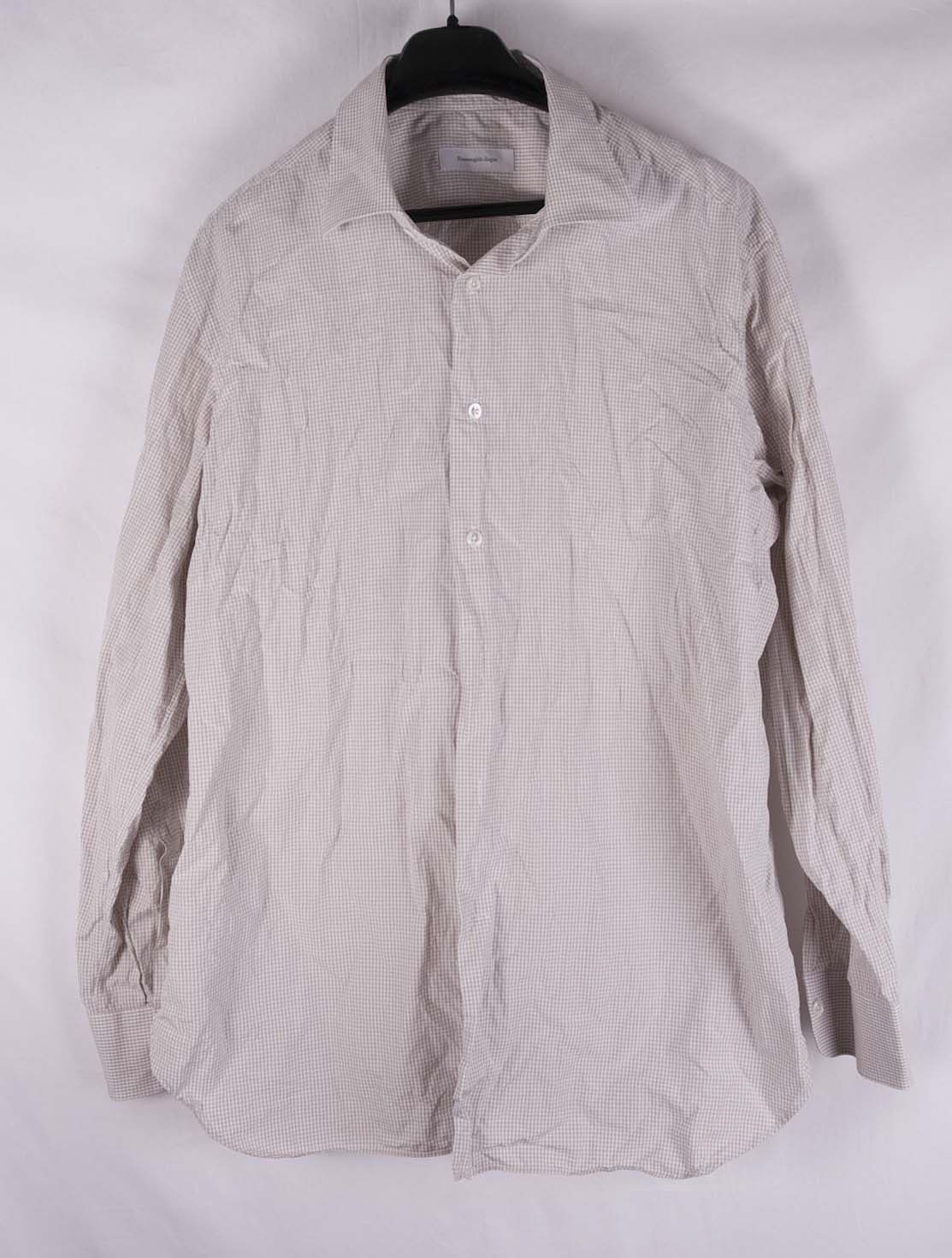 Ermenegildo Zegna Ermenegildo Zegna Shirt Check Size 17.5/44 Size 44R - 3 Thumbnail