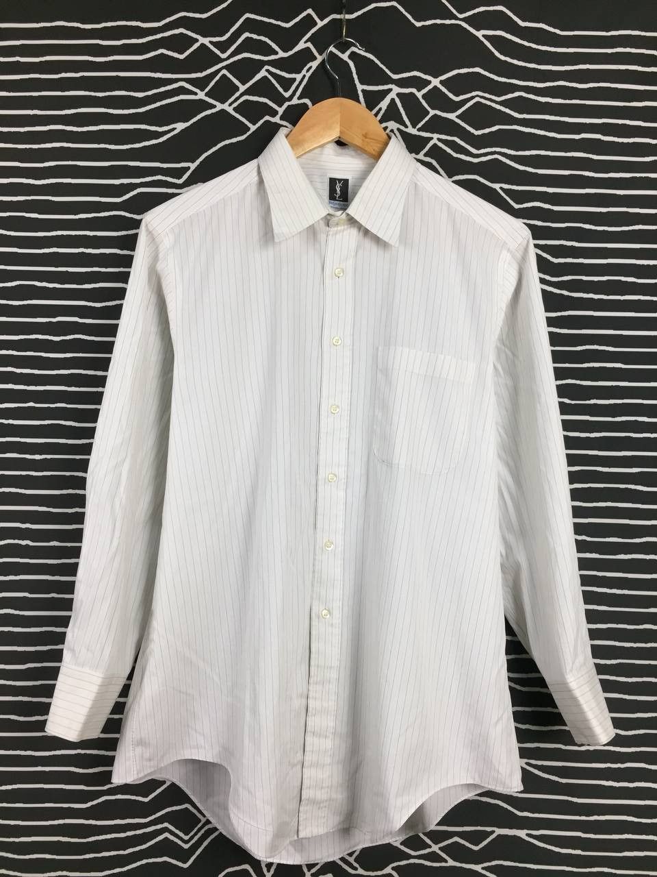 Yves Saint Laurent Vtg Yves Saint Laurent Tissus Pour Chemise Shirt Size US L / EU 52-54 / 3 - 1 Thumbnail