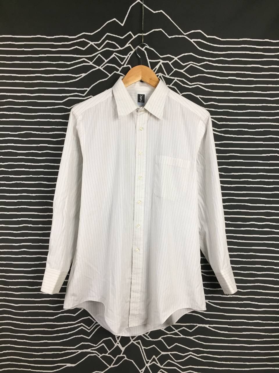Yves Saint Laurent Vtg Yves Saint Laurent Tissus Pour Chemise Shirt Size US L / EU 52-54 / 3 - 2 Thumbnail