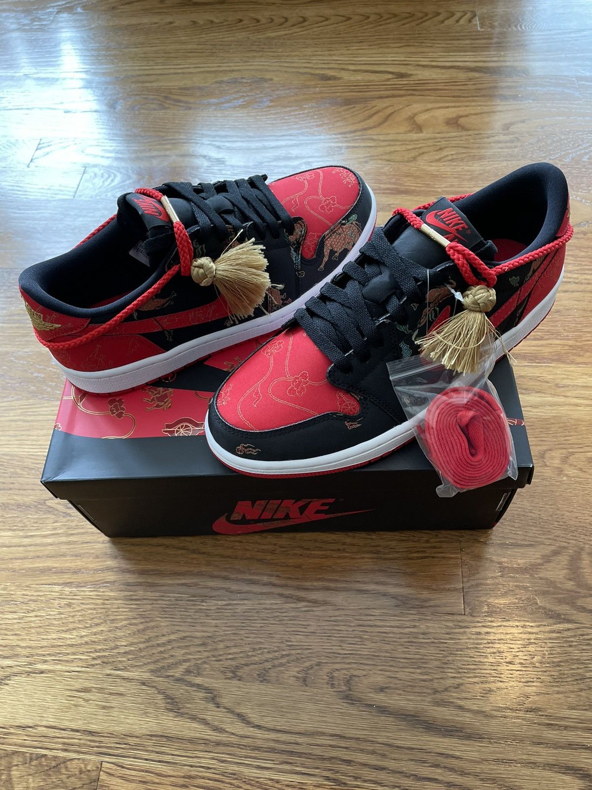 Jordan Brand Size 8 Jordan 1 Low Chinese New Year NEW #/8500 Size US 8 / EU 41 - 8 Thumbnail