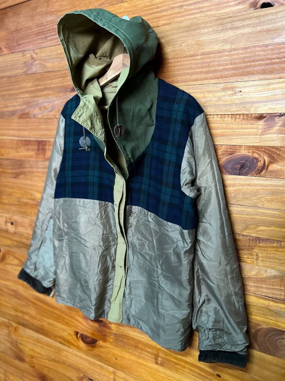 Vintage 🔥RARE DESIGN TACTICAL STYLE HOODIE JACKET Size US L / EU 52-54 / 3 - 17 Thumbnail