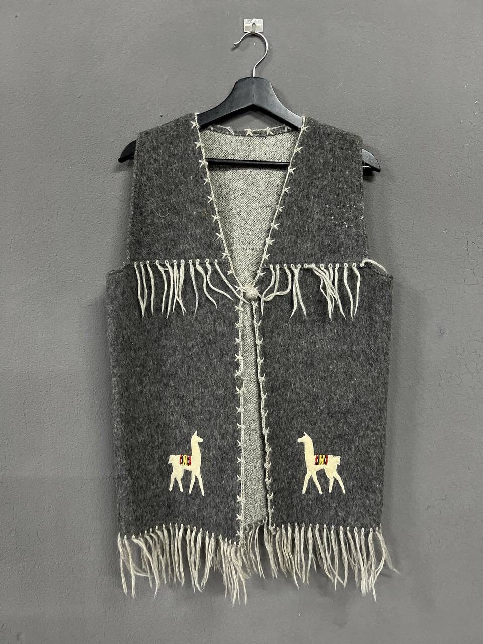 VINTAGE HANDMADE VEST WOOL NATIVE