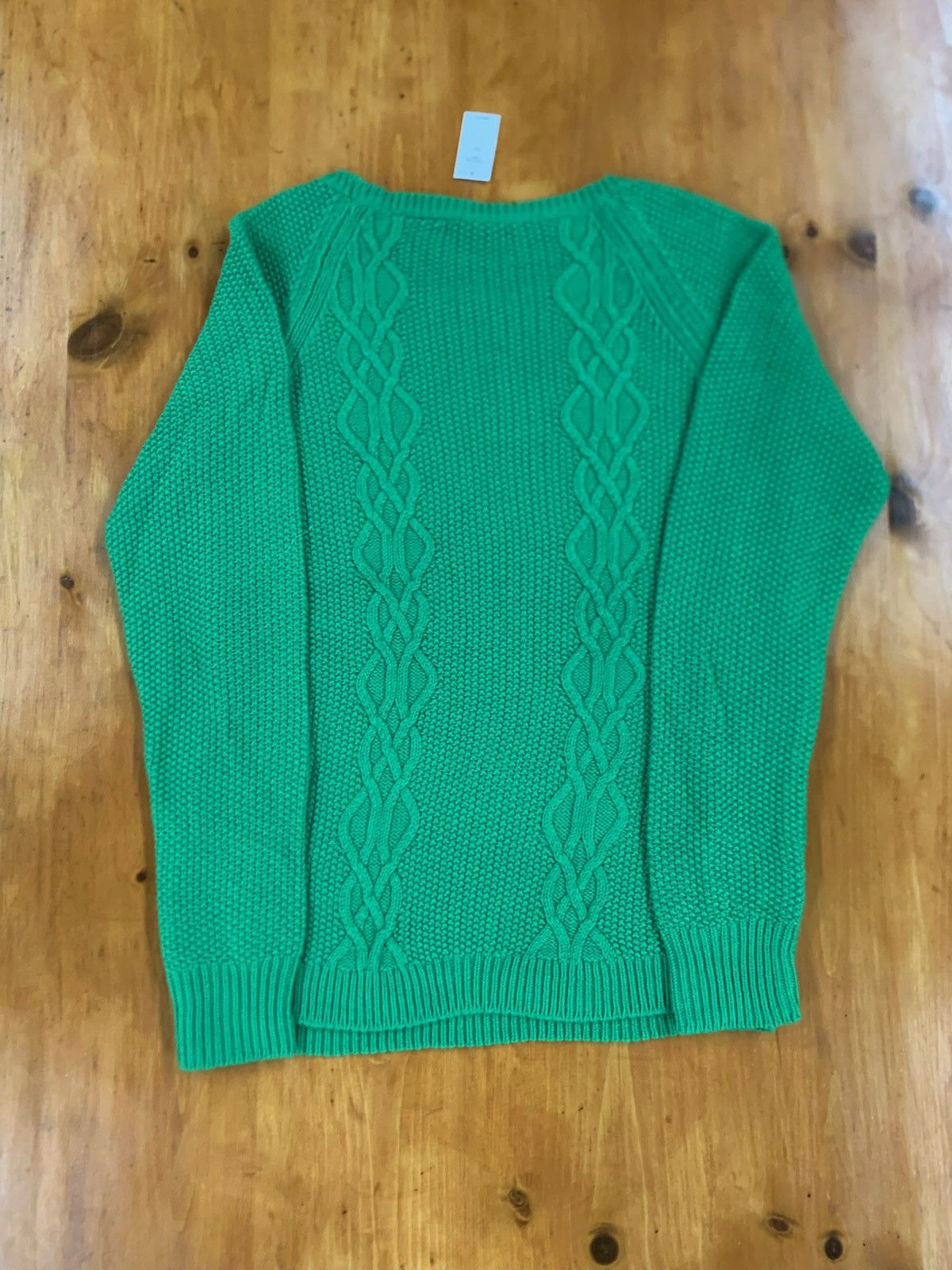Vintage Gap Green Tendril Vines Knit Sweater Size US L / EU 52-54 / 3 - 3 Preview