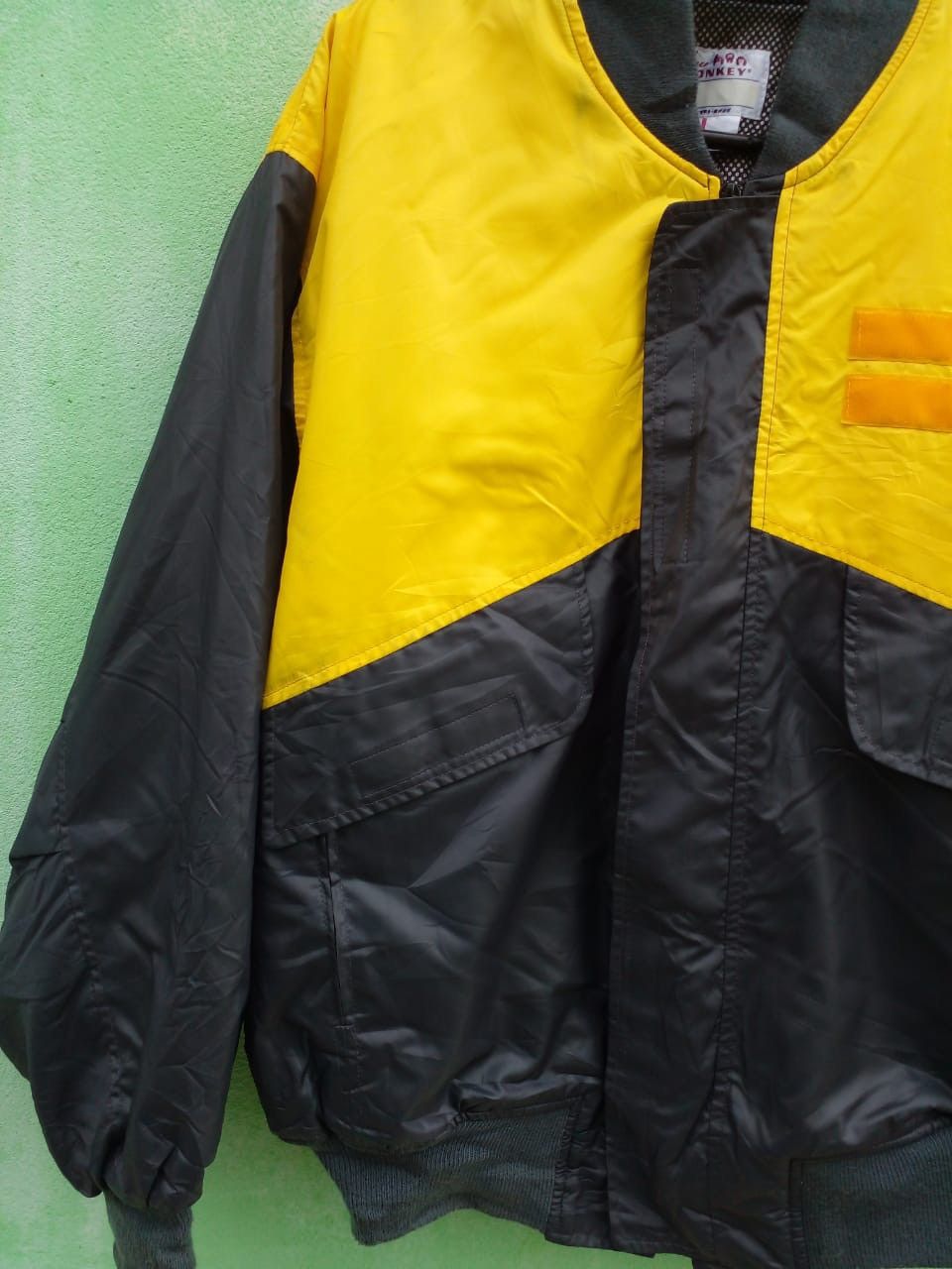 Japanese Brand BOMBER JACKET x THREE MONKEY. (GJ20) Size US L / EU 52-54 / 3 - 4 Thumbnail