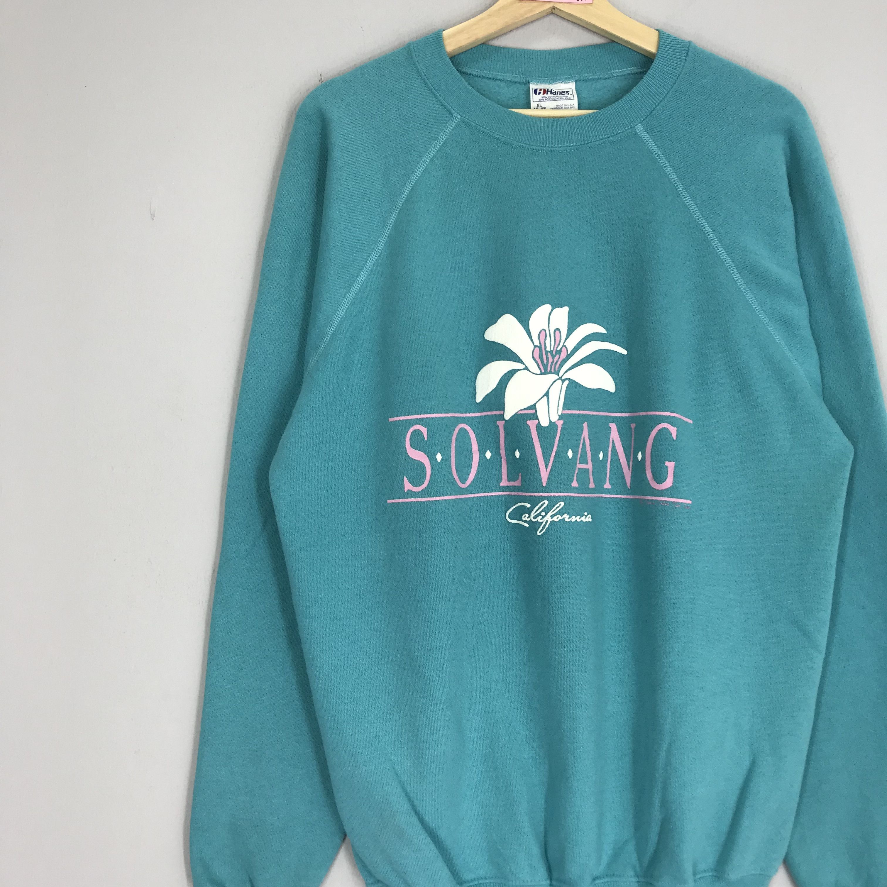 Hanes Vintage 90s Solvang California Sweatshirt California Size US L / EU 52-54 / 3 - 3 Thumbnail