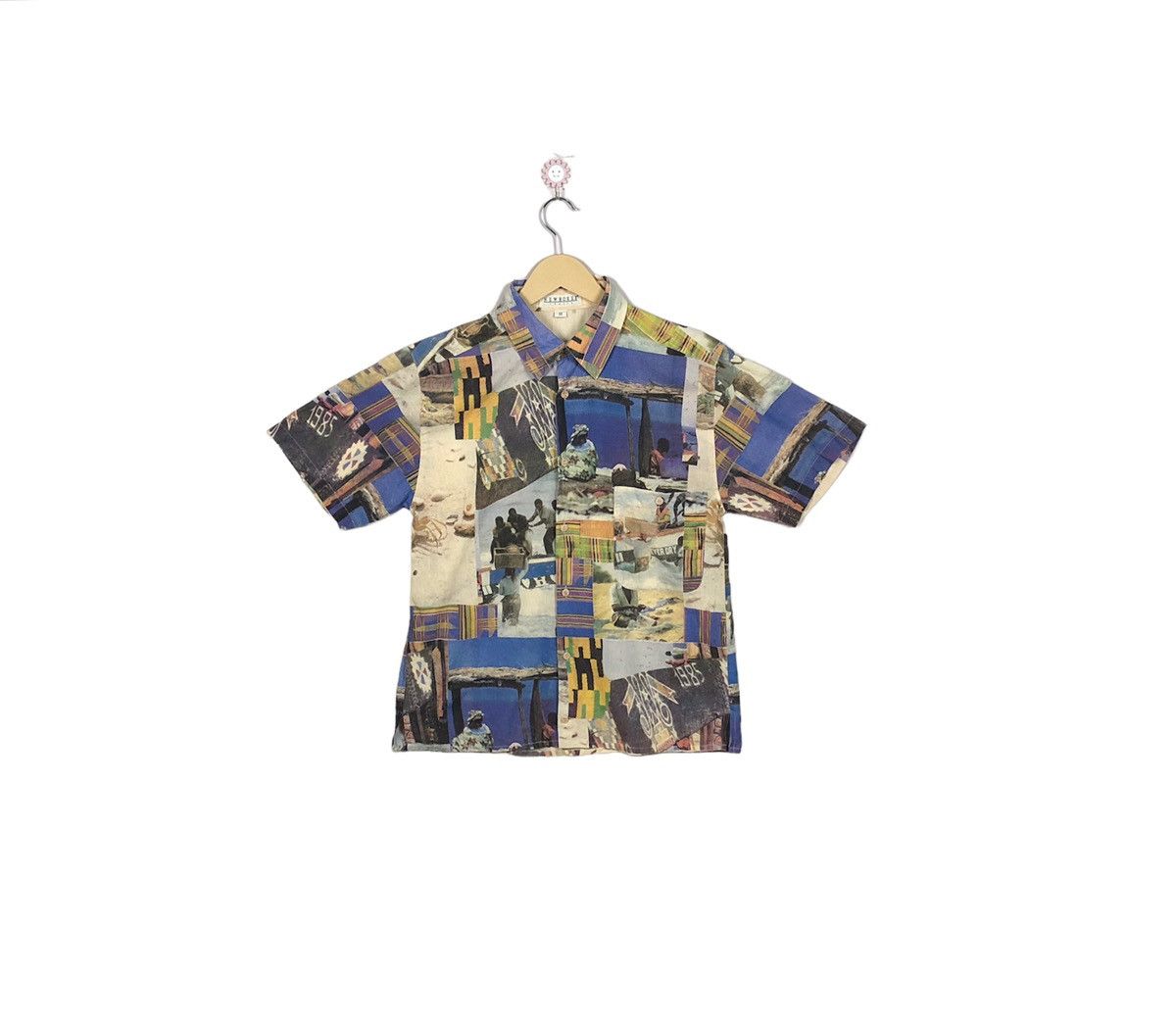 Designer Vintage Art NewBoxer Overprint Shirt Button Size US M / EU 48-50 / 2 - 1 Thumbnail