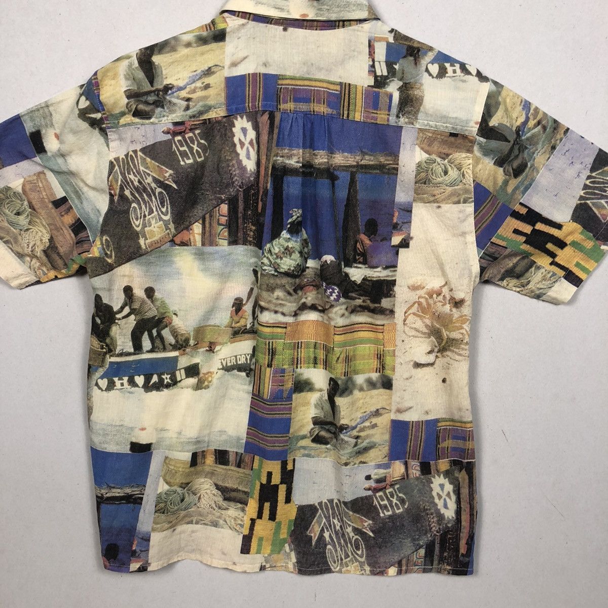 Designer Vintage Art NewBoxer Overprint Shirt Button Size US M / EU 48-50 / 2 - 4 Thumbnail