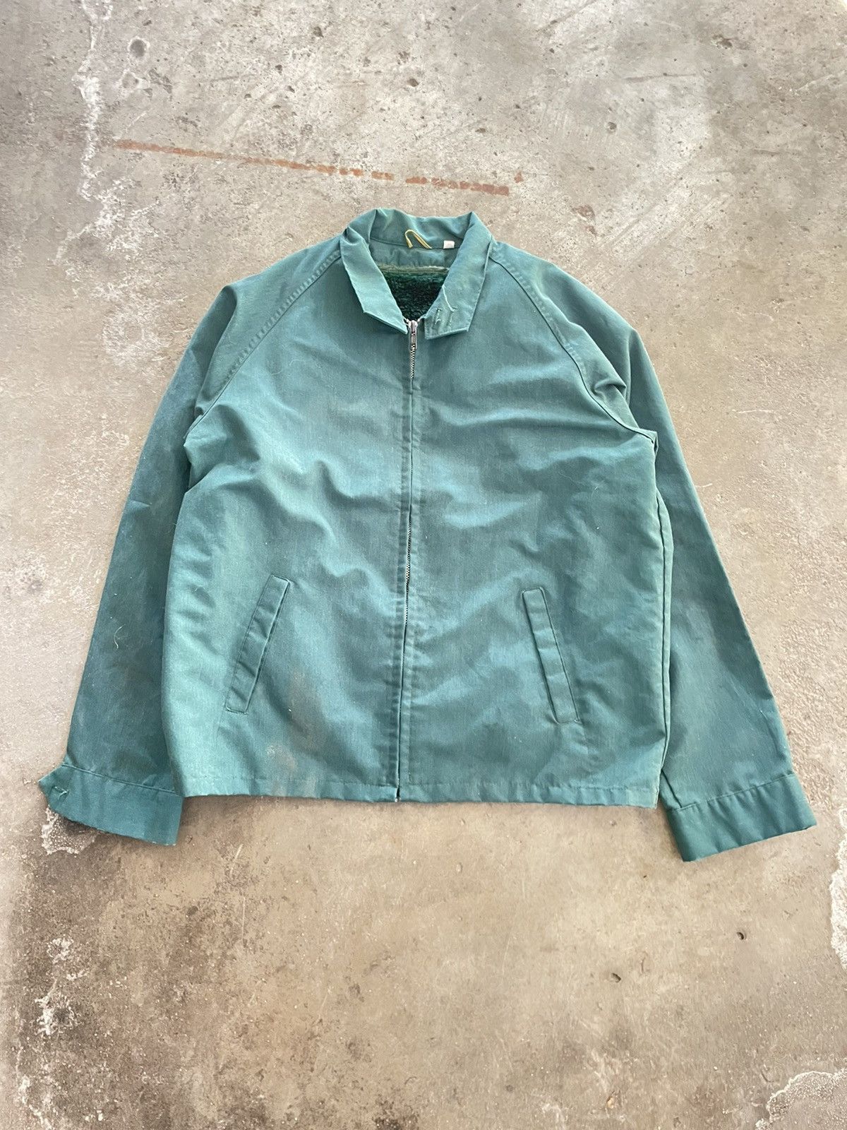 Vintage 60s sherpa lined harrington jacket