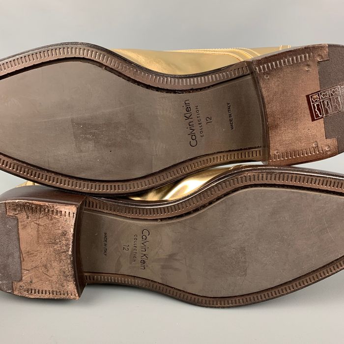 calvin klein gold shoes