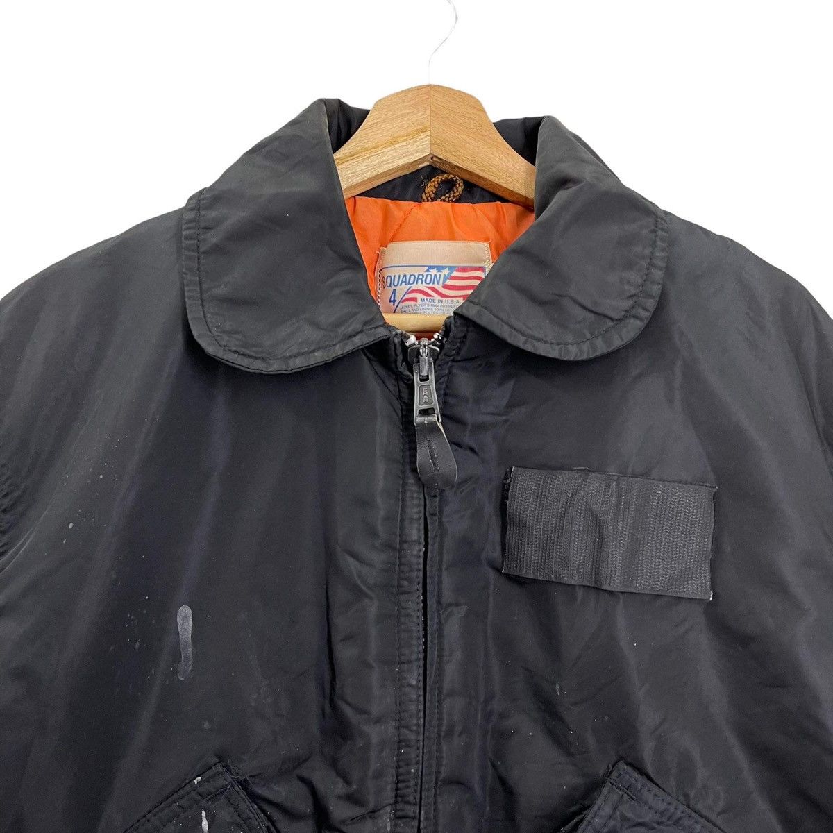 Japanese Brand Vintage Squadron Made In Usa Bomber Jacket Size M Size US S / EU 44-46 / 1 - 4 Thumbnail