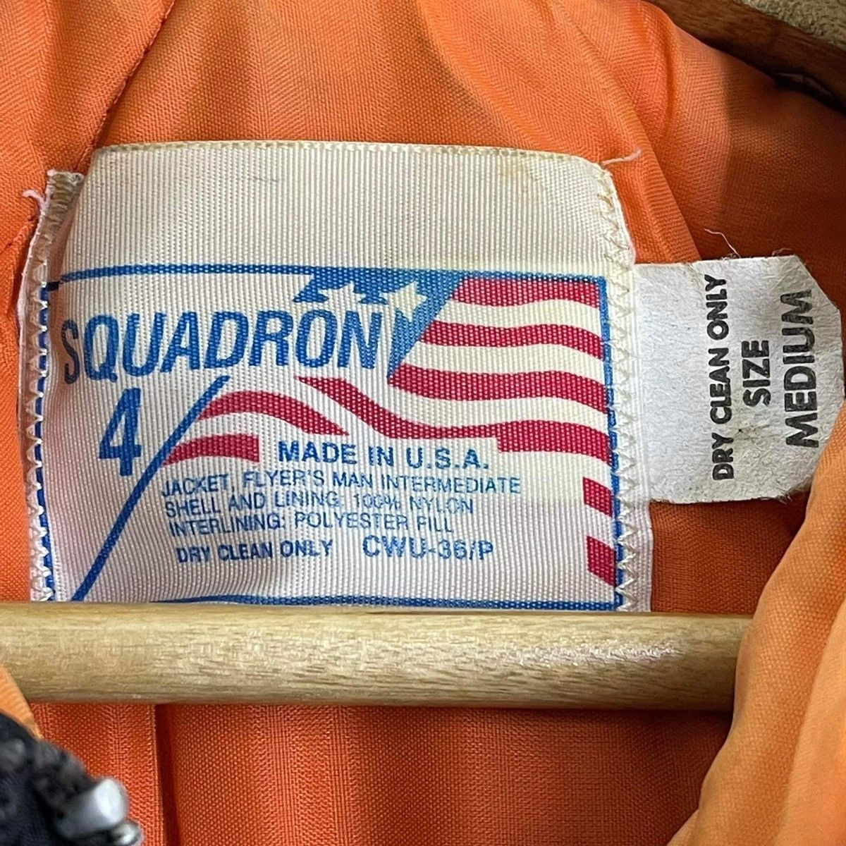 Japanese Brand Vintage Squadron Made In Usa Bomber Jacket Size M Size US S / EU 44-46 / 1 - 8 Thumbnail