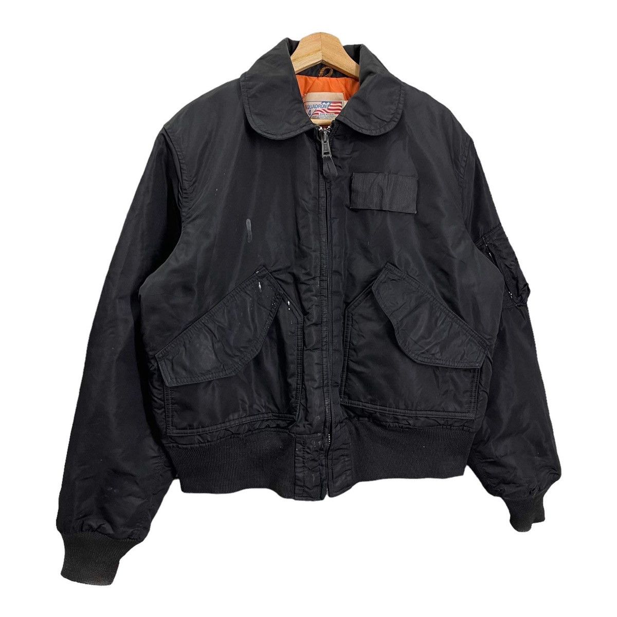 Japanese Brand Vintage Squadron Made In Usa Bomber Jacket Size M Size US S / EU 44-46 / 1 - 2 Thumbnail