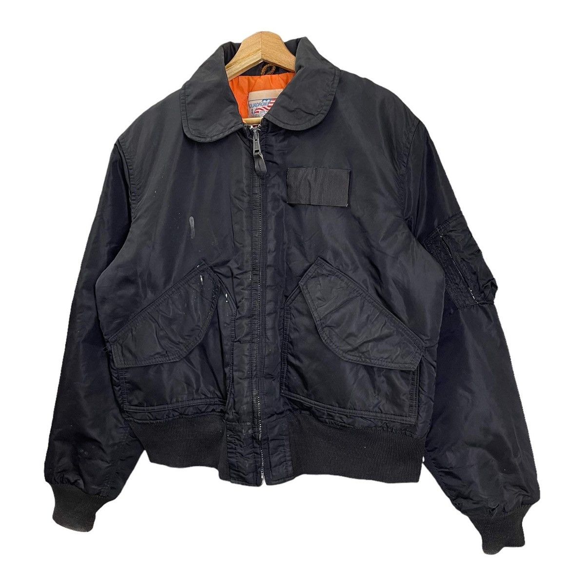 Japanese Brand Vintage Squadron Made In Usa Bomber Jacket Size M Size US S / EU 44-46 / 1 - 3 Thumbnail
