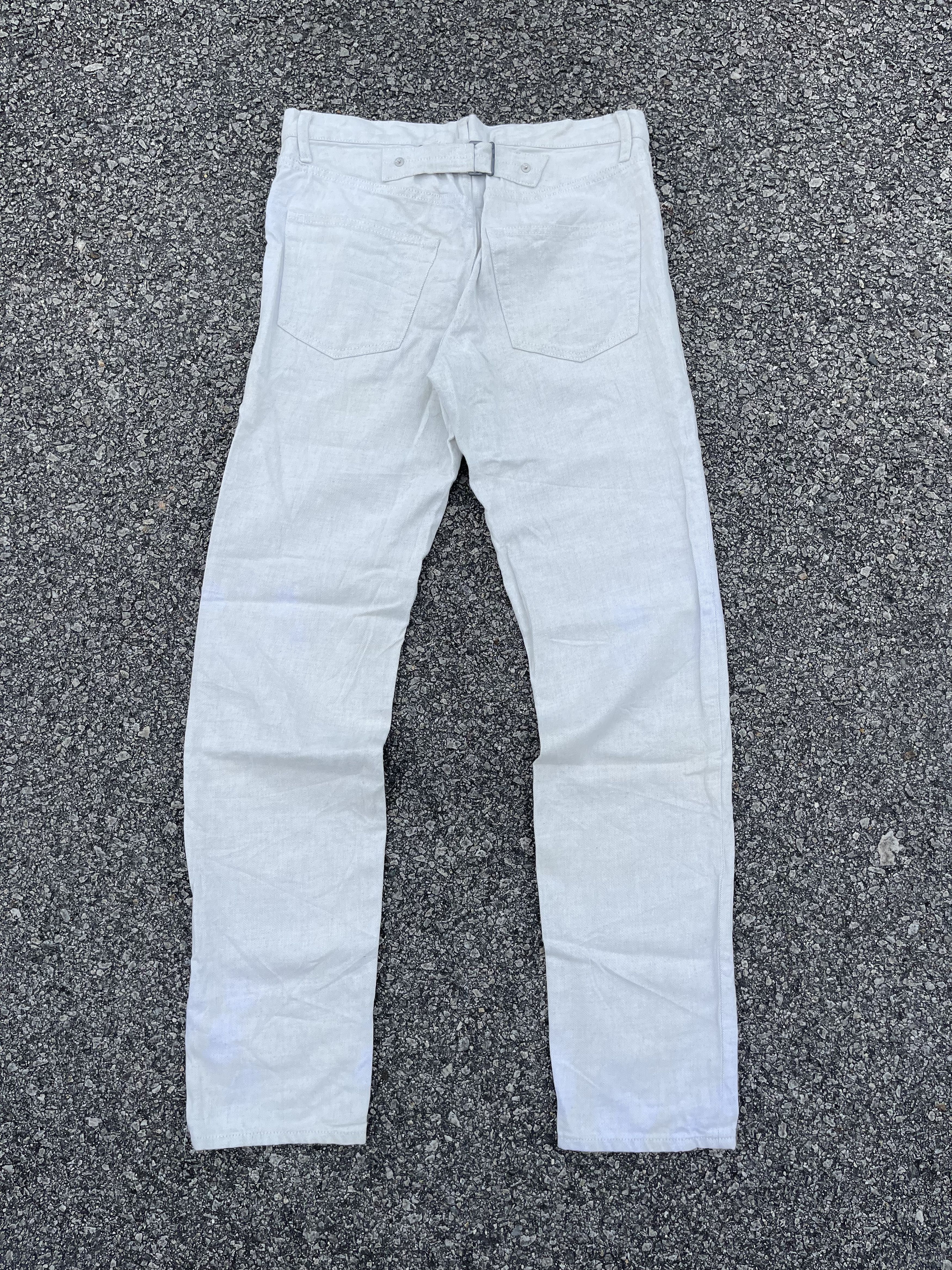 Kolor × Sacai White Denim Kolor Back Buckle Cinch Size US 30 / EU 46 - 16 Thumbnail