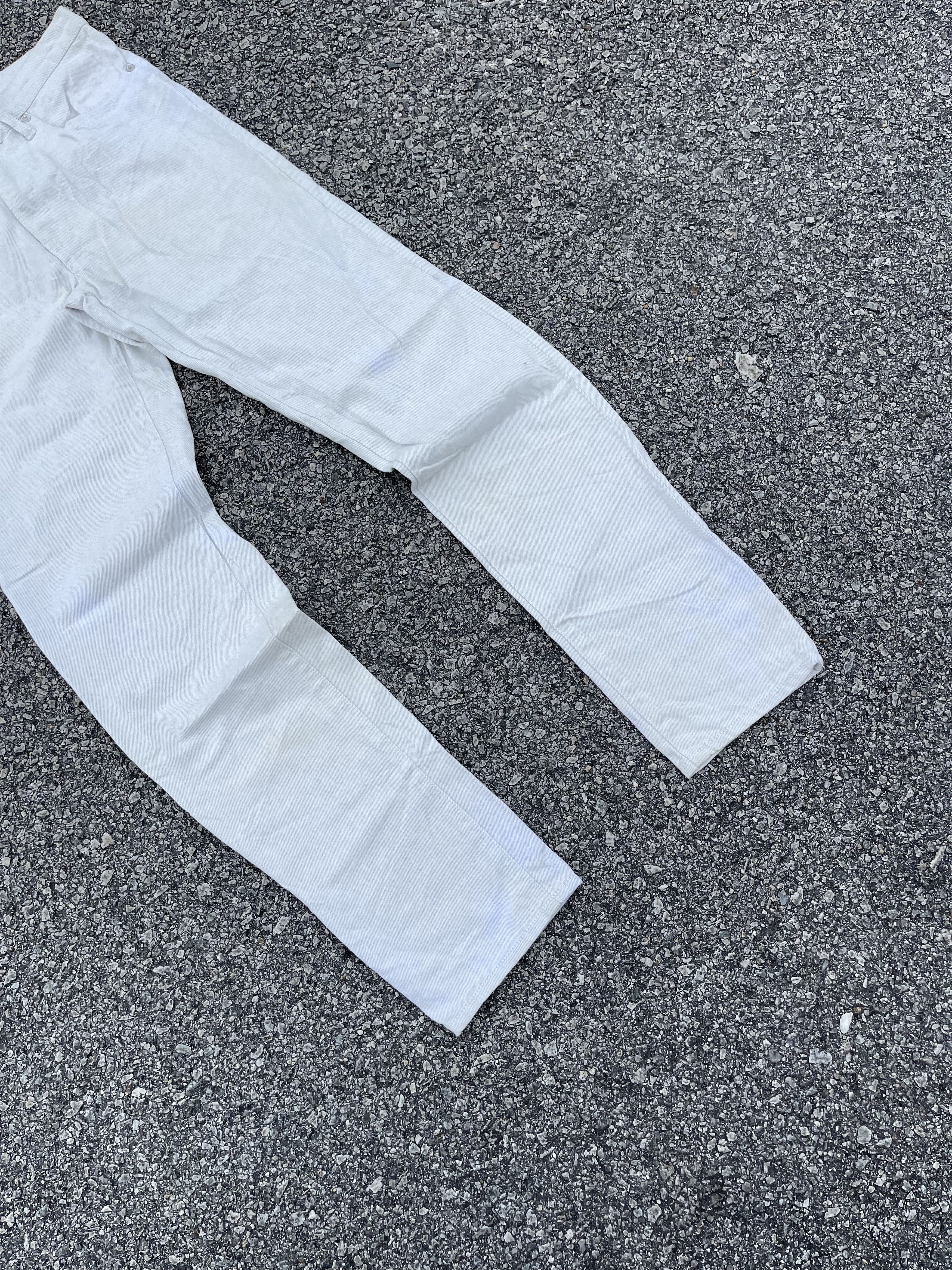 Kolor × Sacai White Denim Kolor Back Buckle Cinch Size US 30 / EU 46 - 4 Thumbnail