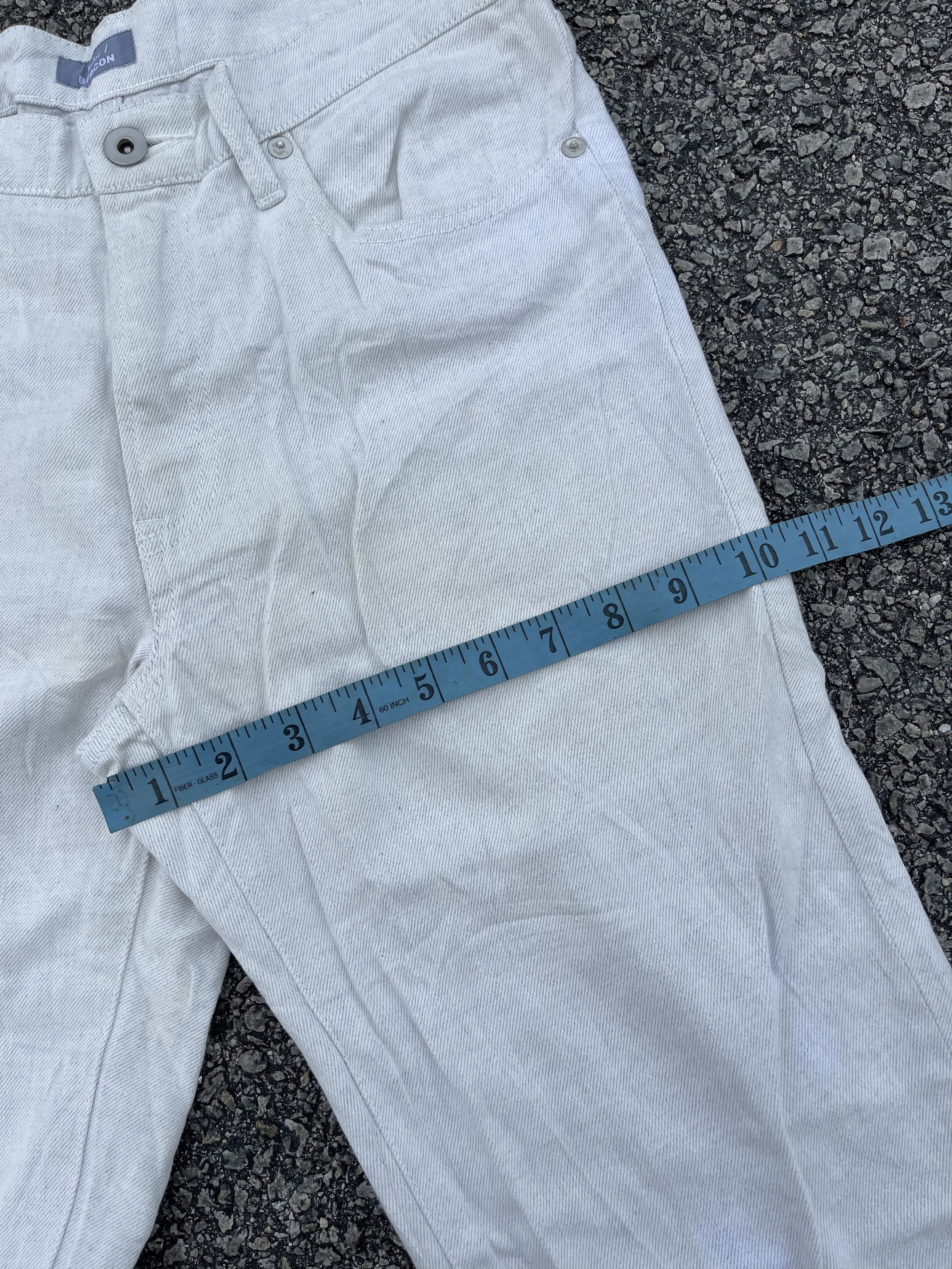 Kolor × Sacai White Denim Kolor Back Buckle Cinch Size US 30 / EU 46 - 12 Thumbnail