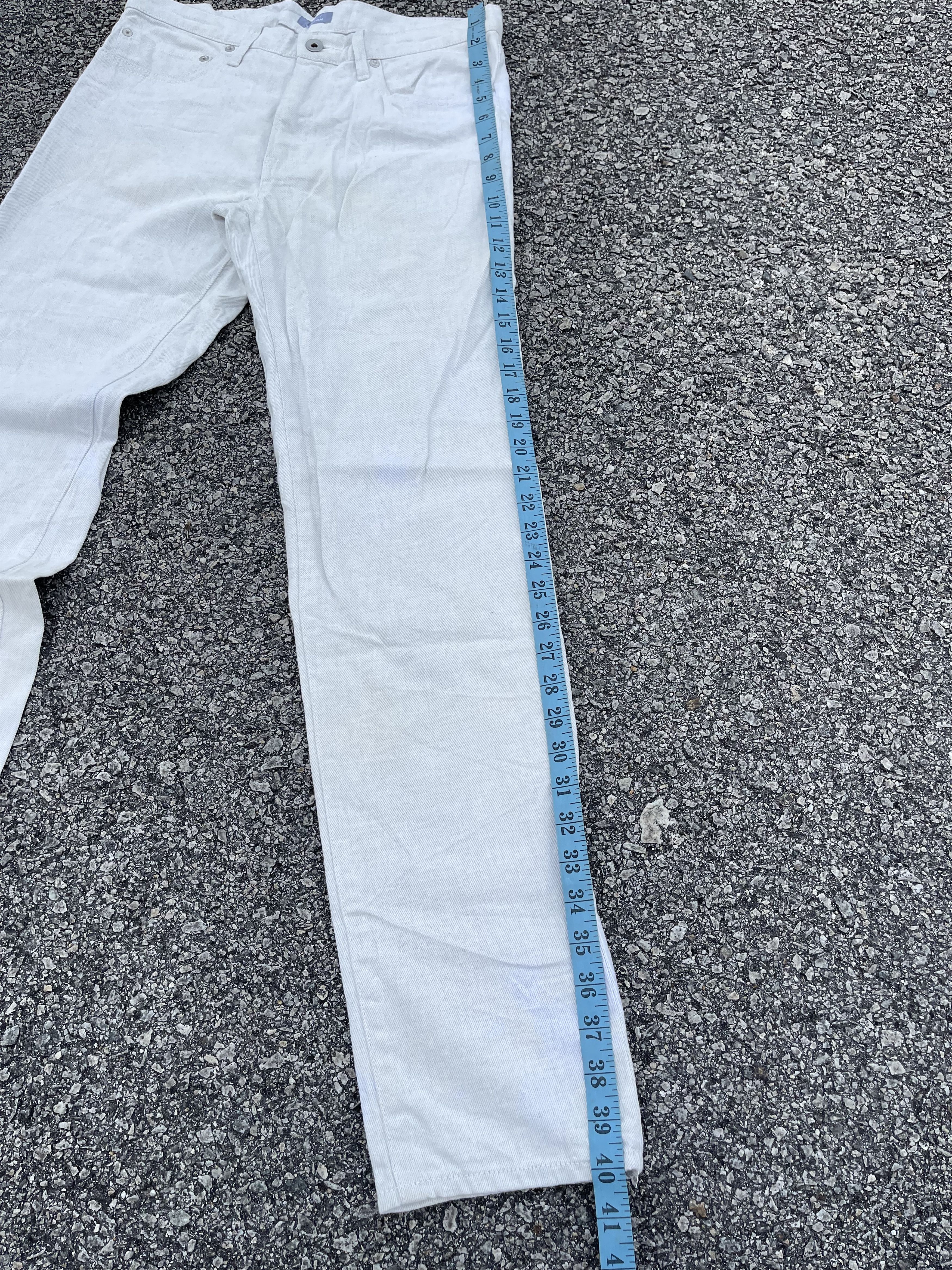 Kolor × Sacai White Denim Kolor Back Buckle Cinch Size US 30 / EU 46 - 10 Thumbnail
