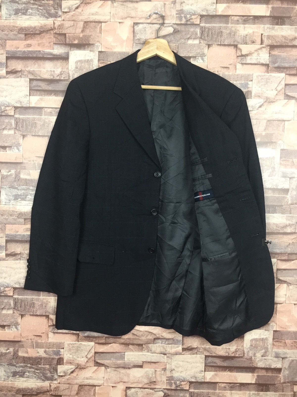 Alexander Julian Alexender Julian Black Coat Blazer Size 40L - 3 Thumbnail